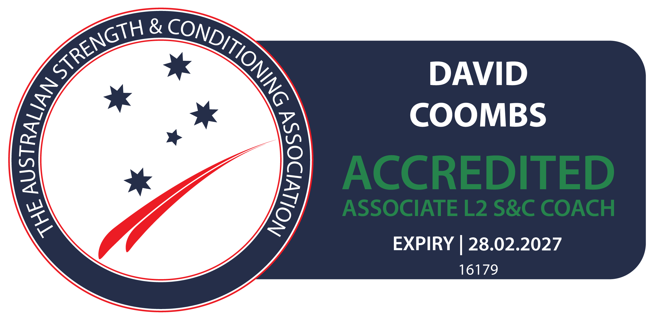 Dave Coombs ASCA Level 2 Strength and Conditioning Coach
