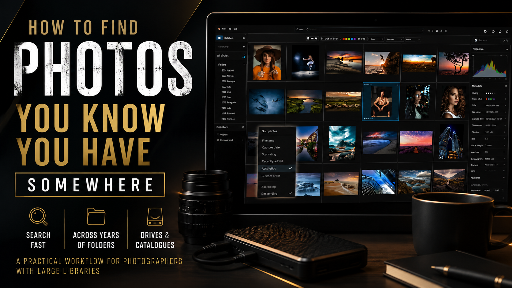 How to Find Photos in a Large Photo Library | AI Photo Search Workflow