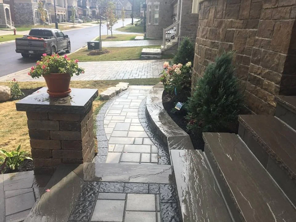 Front Steps and Pathway Interlock Design