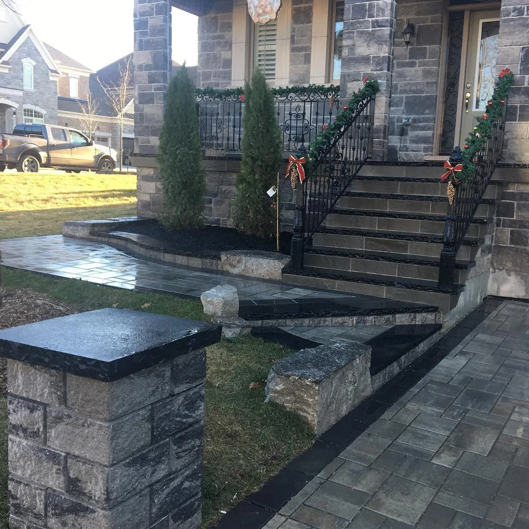 Interlock and Front House Steps