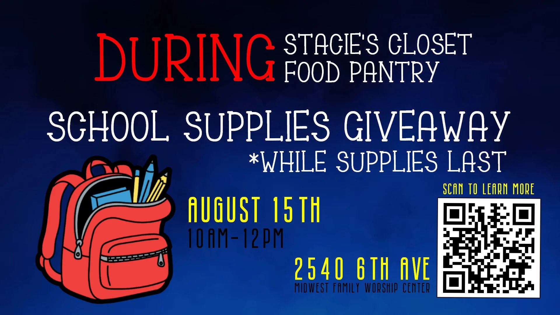 School Supplies Giveaway | Stacie's Closet