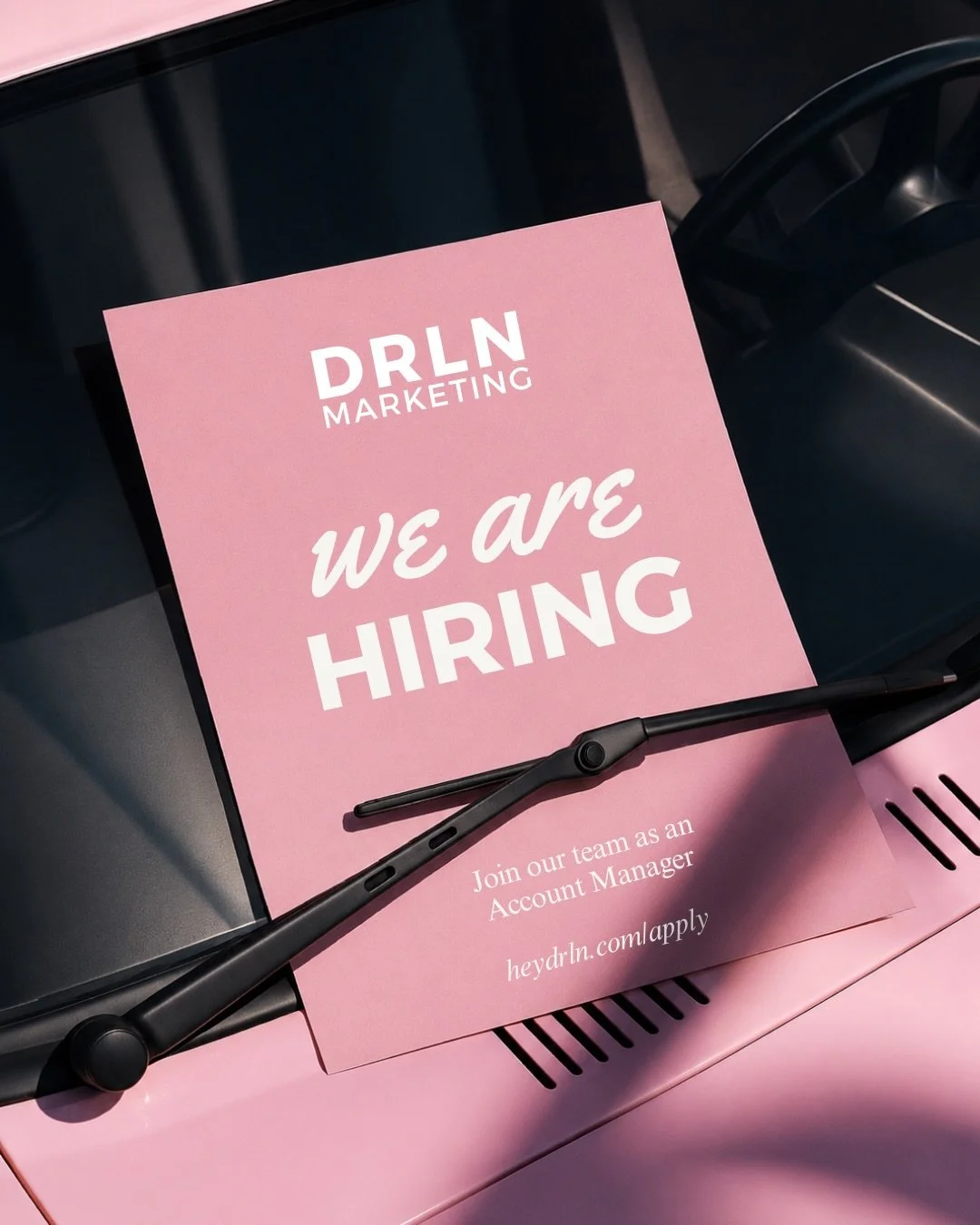 DRLN is hiring an account manager to help lead client accounts from concept to execution! If you&rsquo;re equal parts creative + organized, trend-aware + detail obsessed, we want to meet you. 🩷 Head to www.heydrln.com/apply to start the conversation