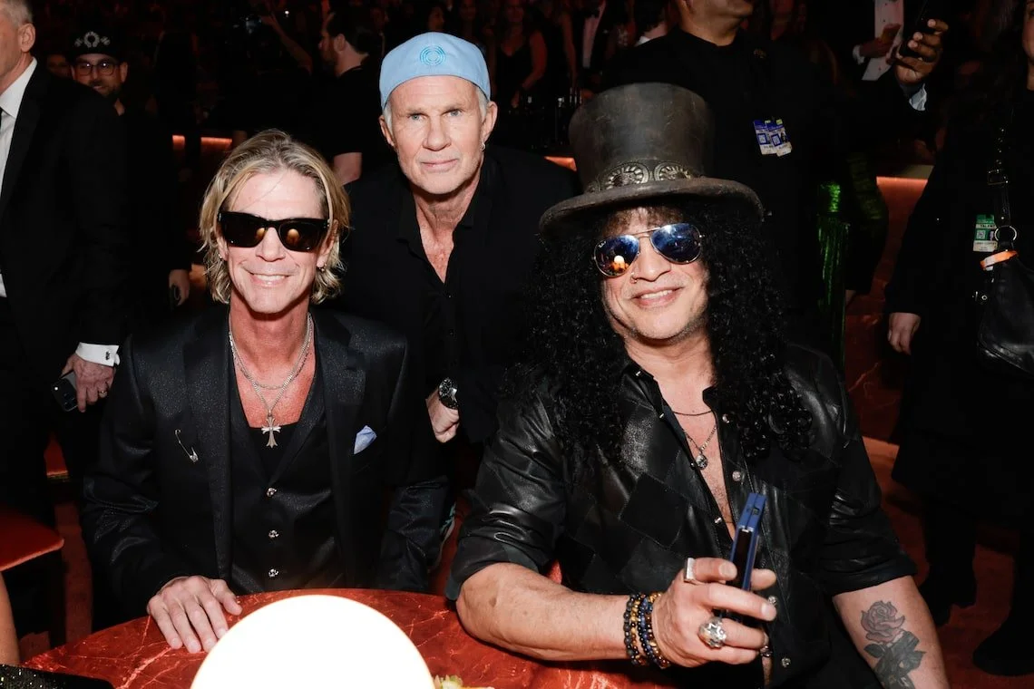 Duff McKagan, Chad Smith, and Slash