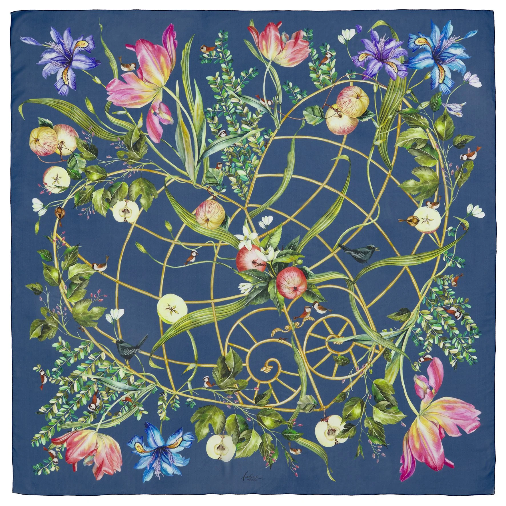 5732 HERZSTUEK_flach_COBALTO 0418-140 x 140 cm, 100 Prozent Seide, Georgette, CHF 450.00, EUR 430 copy.jpg