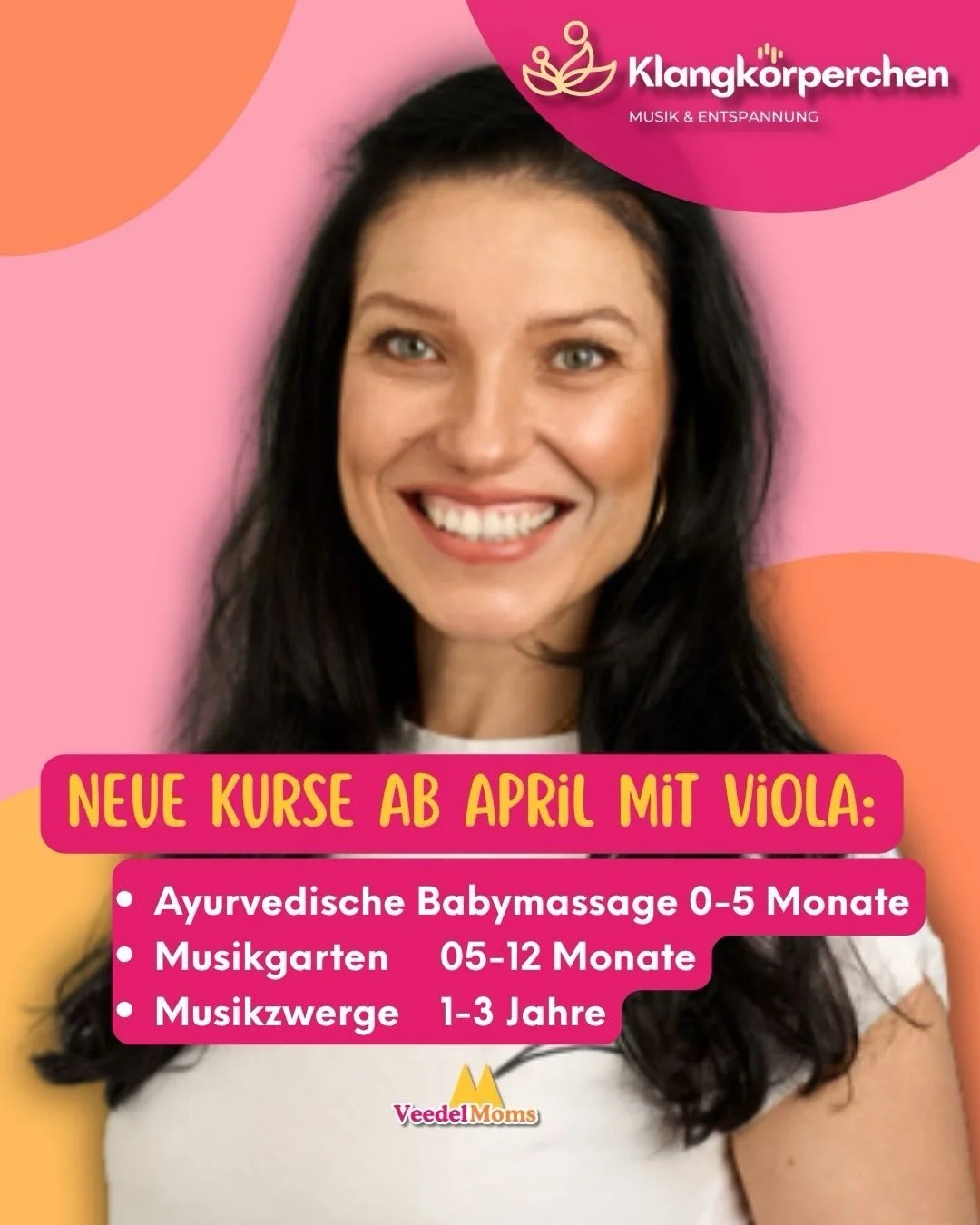 ✨ Neue Kurse bei VeedelMoms ✨

Ab Mitte April startet Viola von Klangk&ouml;rperchen mit neuen Kursreihen bei uns 🫶
F&uuml;r alle, die sie schon kennen &amp; lieben &ndash; und nat&uuml;rlich auch f&uuml;r alle, die neu dazukommen m&ouml;chten 💛

?
