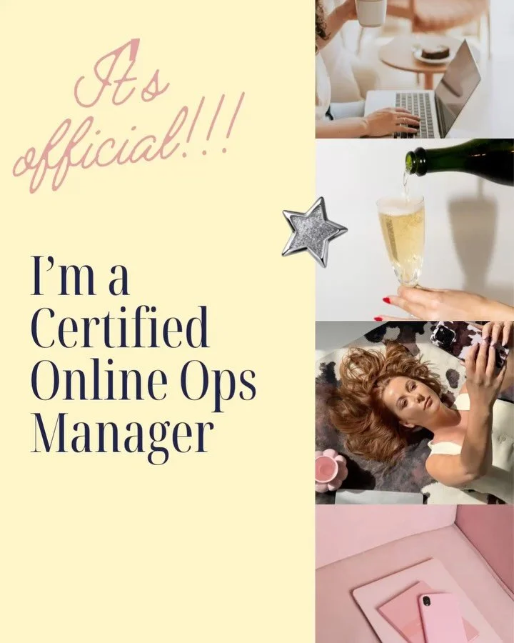 A little late to the party, but I&rsquo;m officially a certified online ops manager 🏆

I started studying for this with a 6 month old baby &amp; 2 year old hanging off my ankles, whilst also running a business. So yes, I am quite proud of myself 🥳
