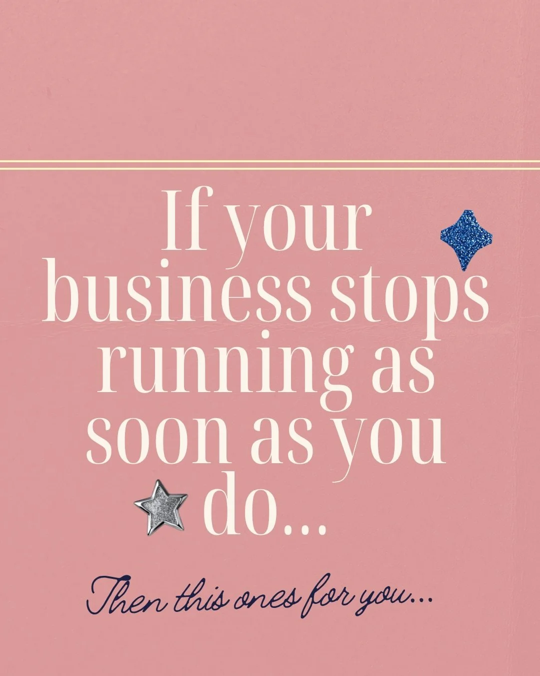 Business stops when you stop? 🙄

Can&rsquo;t remember the last time you put your phone on DND so that you could fully switch off? This is for you! ✨

Comment SOP &amp; I&rsquo;ll send you instant access to the database I use with all of my clients, 