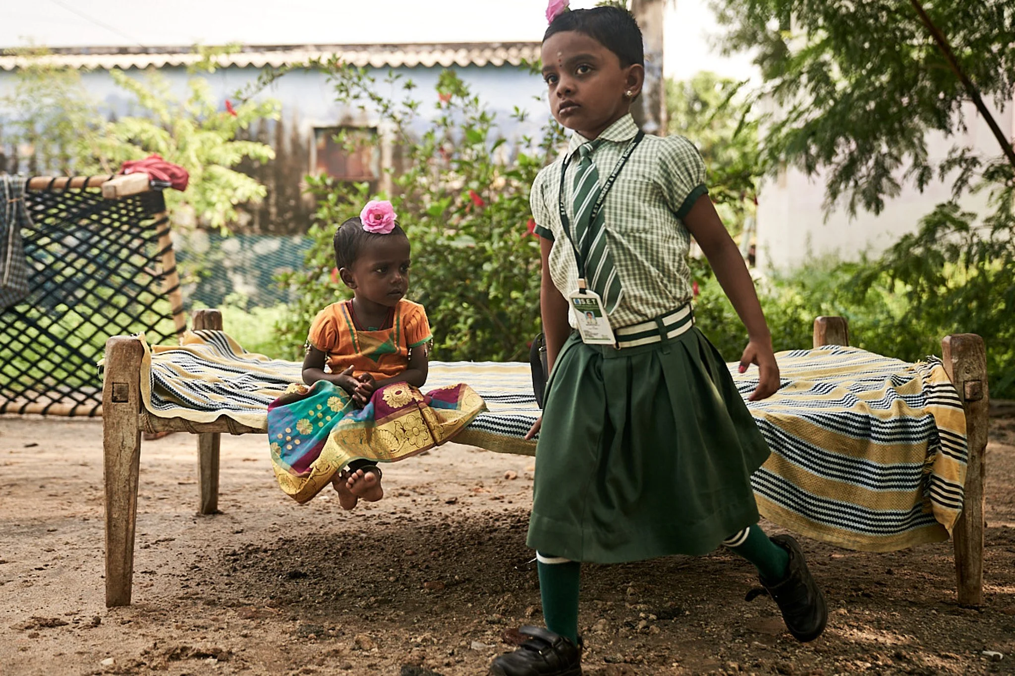 Children getting ready for school.  According to the latest Child Labour: Global estimates 2020, the agriculture sector accounts for 70 per cent of children in child labour.