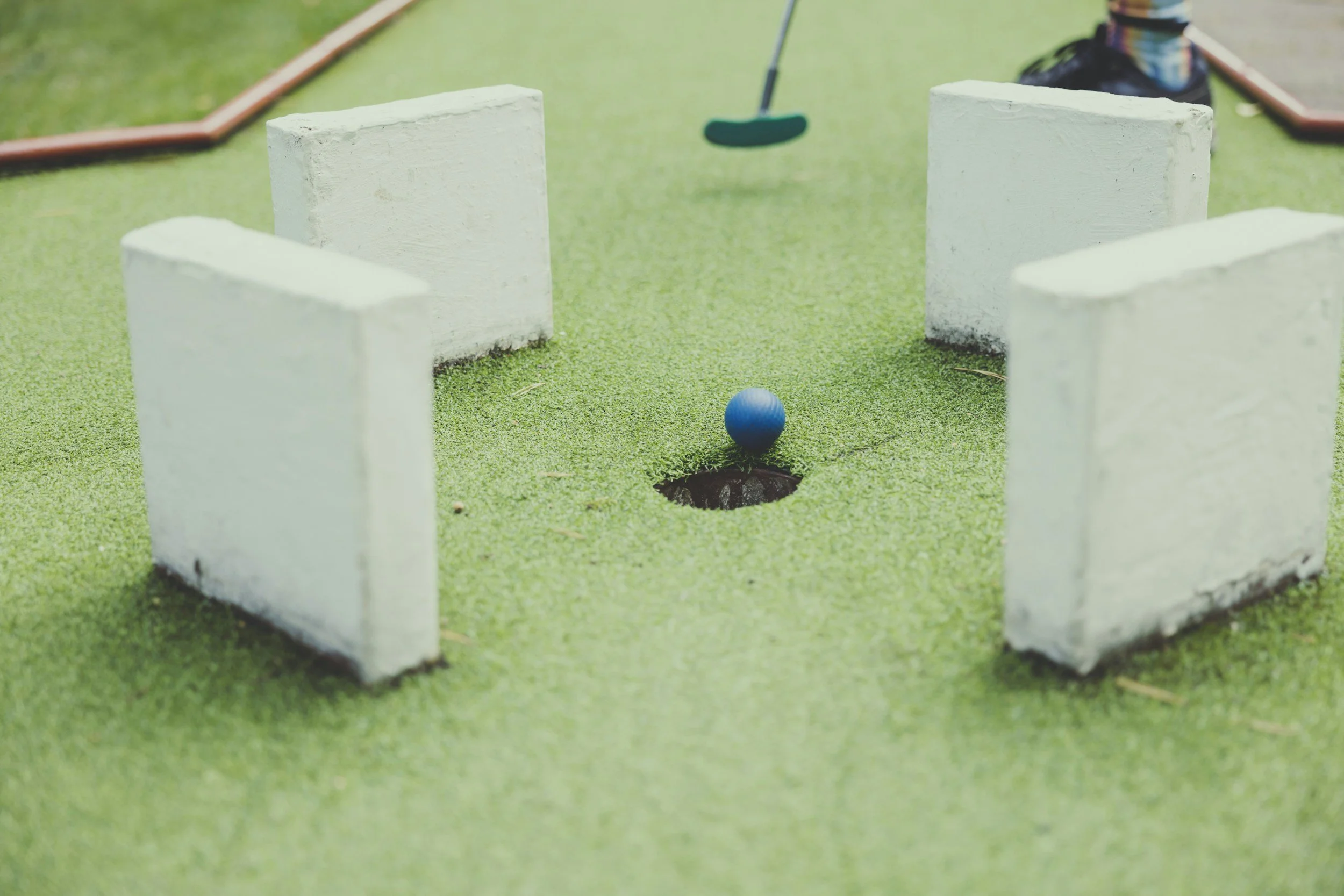 Minigolf i Faaborg i efterårsferien