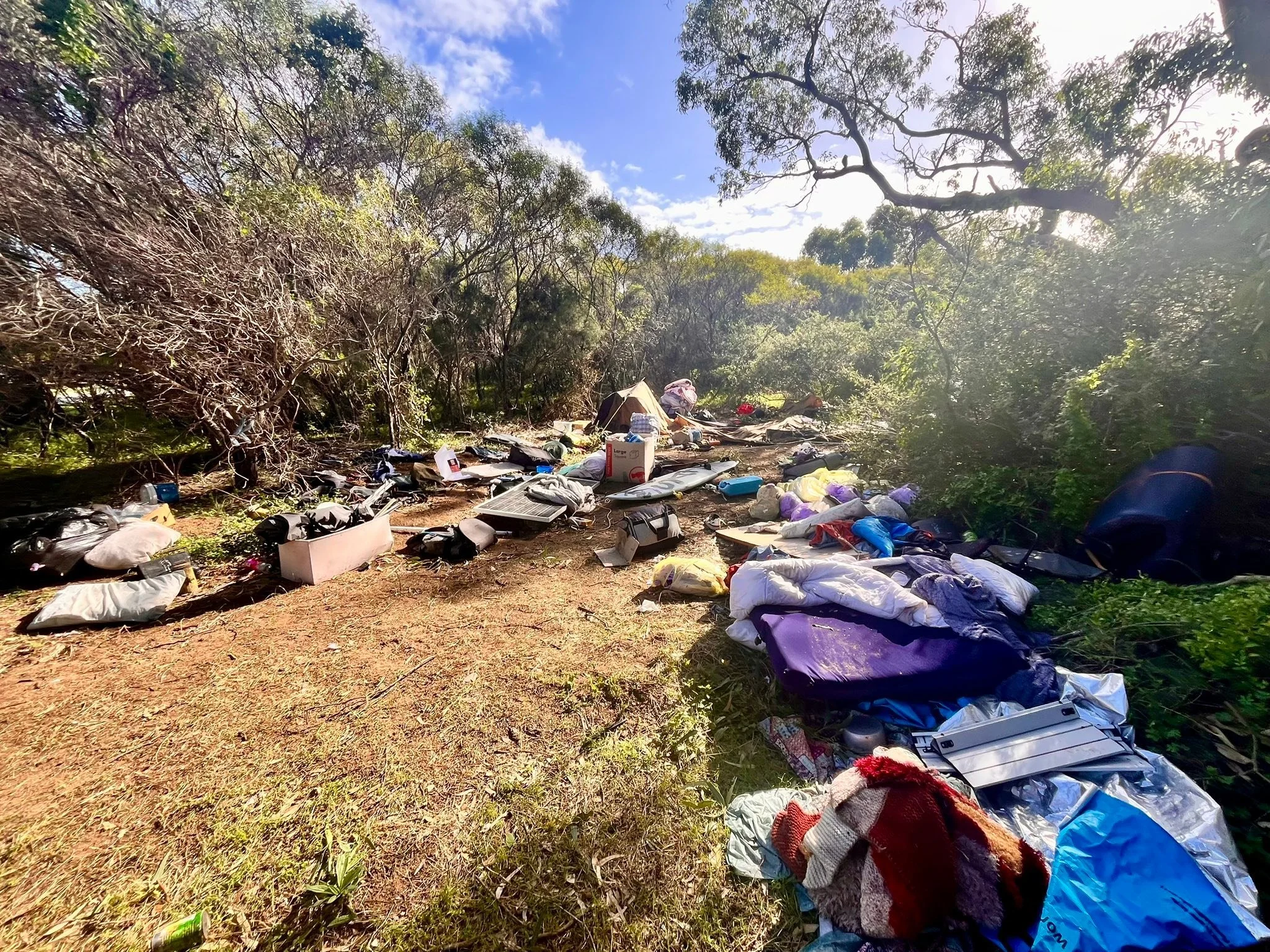 Left in the Cold: Storms Destroy Point Peron Camps as Homeless Families with Children Fight to Survive