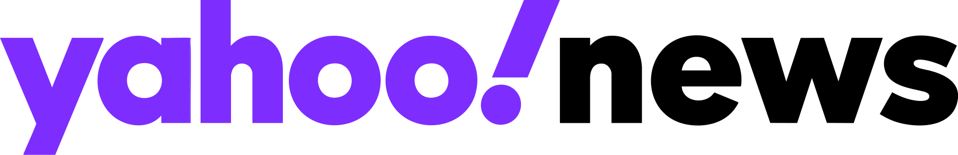 Yahoo! news logo in purple text with an exclamation mark.