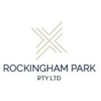 Logo of Rockingham Park Pty Ltd featuring a stylized 'X' design