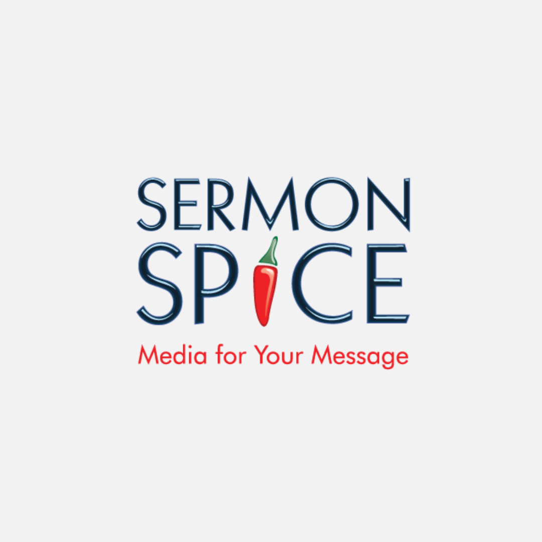Logo for Sermon Space with the tagline 'Media for Your Message' beneath the text