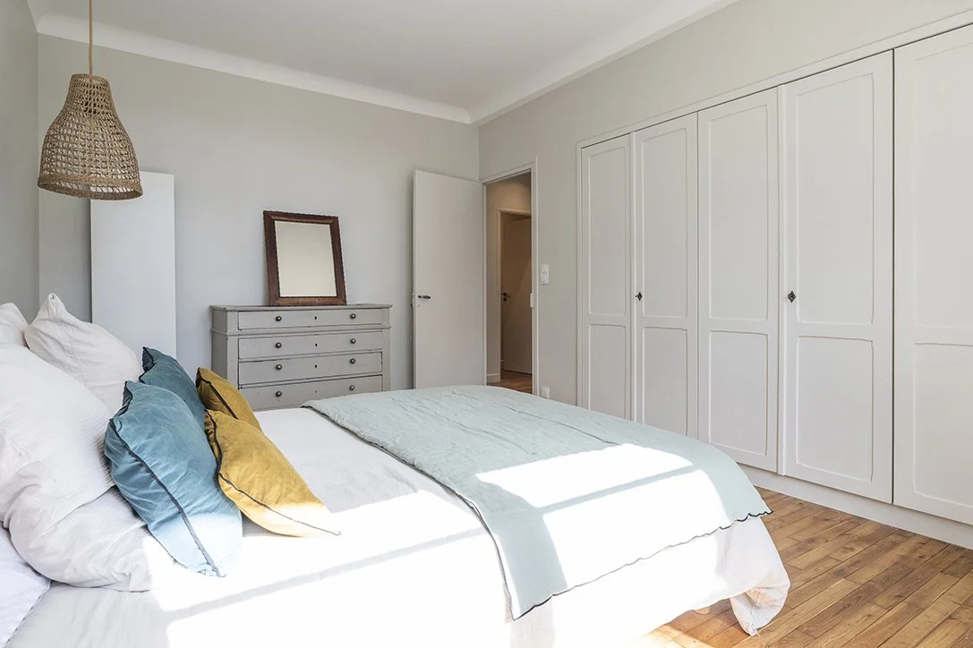 Architecture intérieure, restructuration et modernisation d'une maison, années 50 Royan