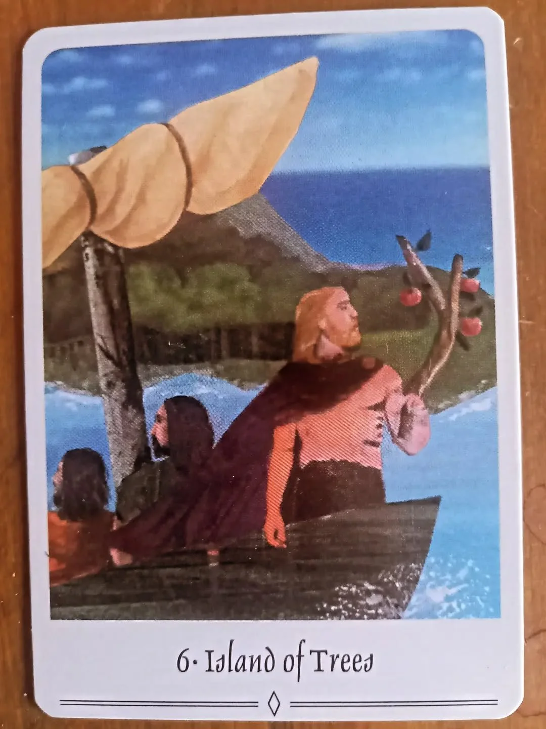 A meditation:

"They decided to set sail again.

And this they did; but after a while their provisions gave out, and they hungered greatly, until they came to another island with a high cliff round it on every side, in which could be seen a long