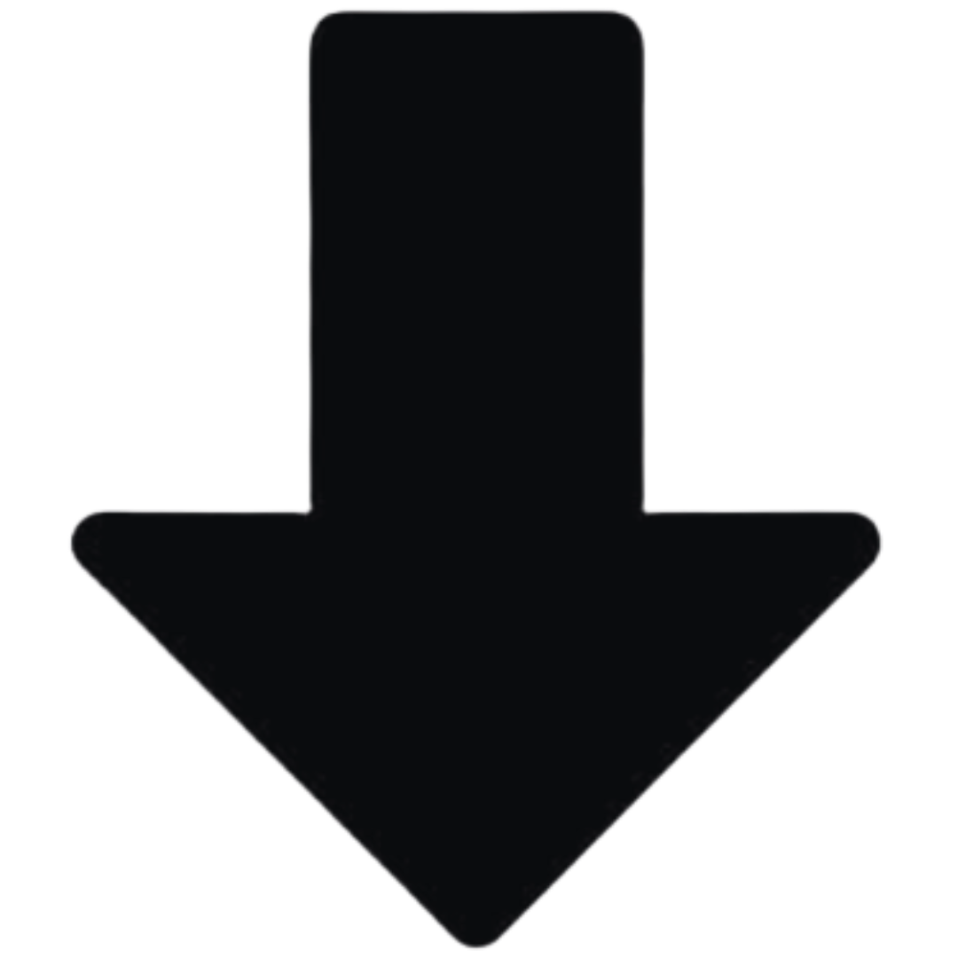 Black downward arrow icon.