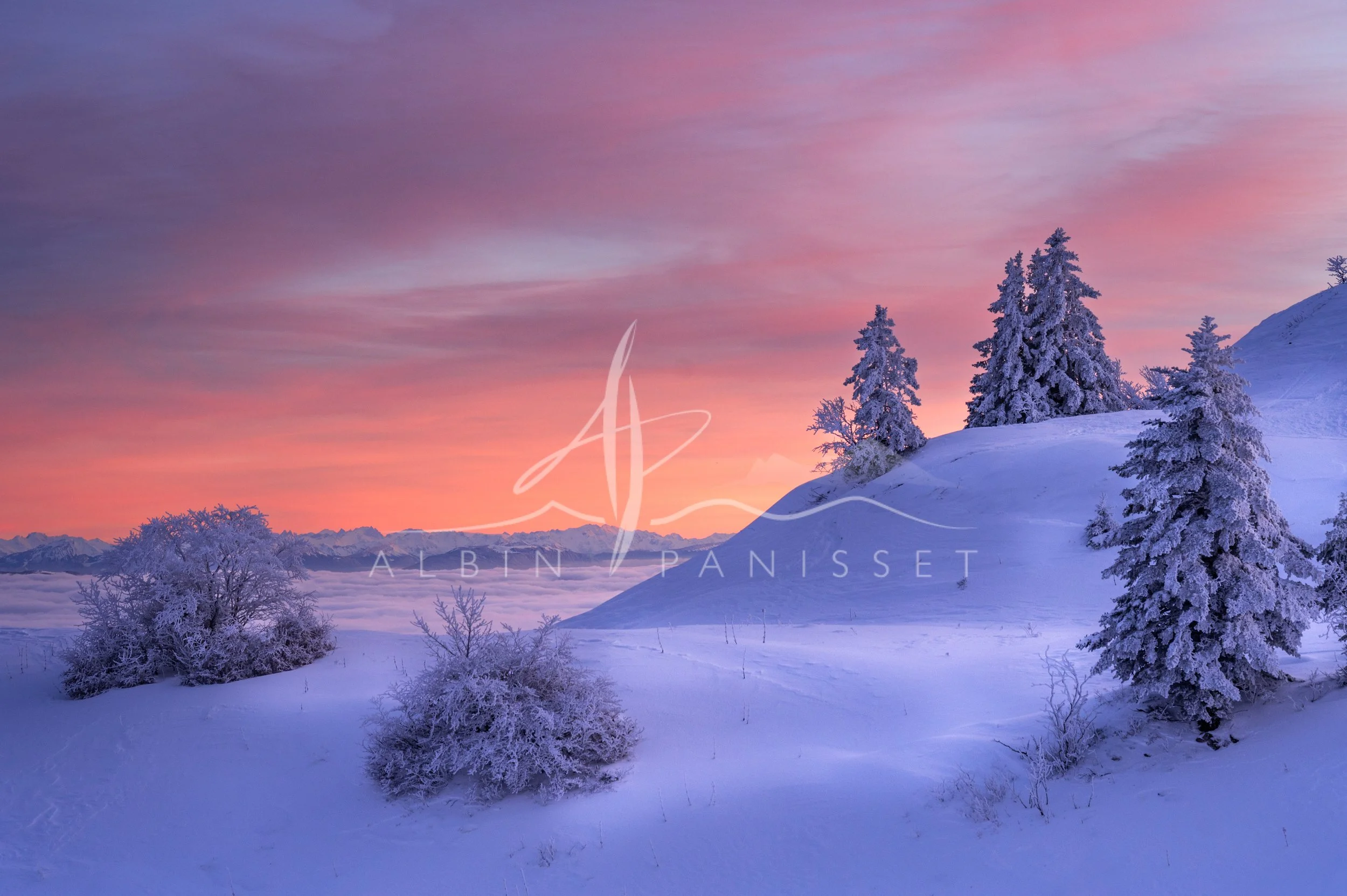 Coucher de soleil sur les sommets II