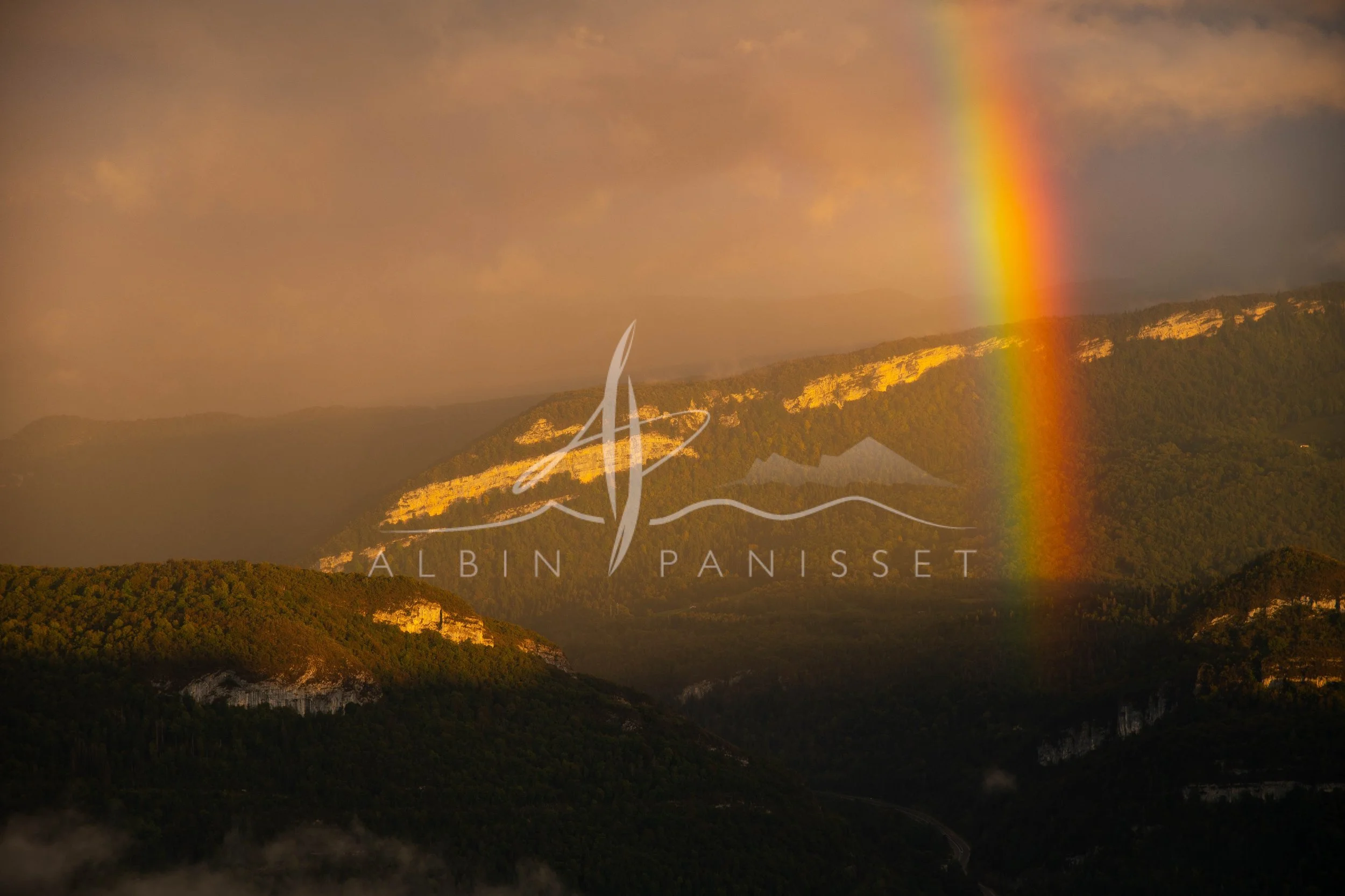 Arc en ciel et vallée de St Claude