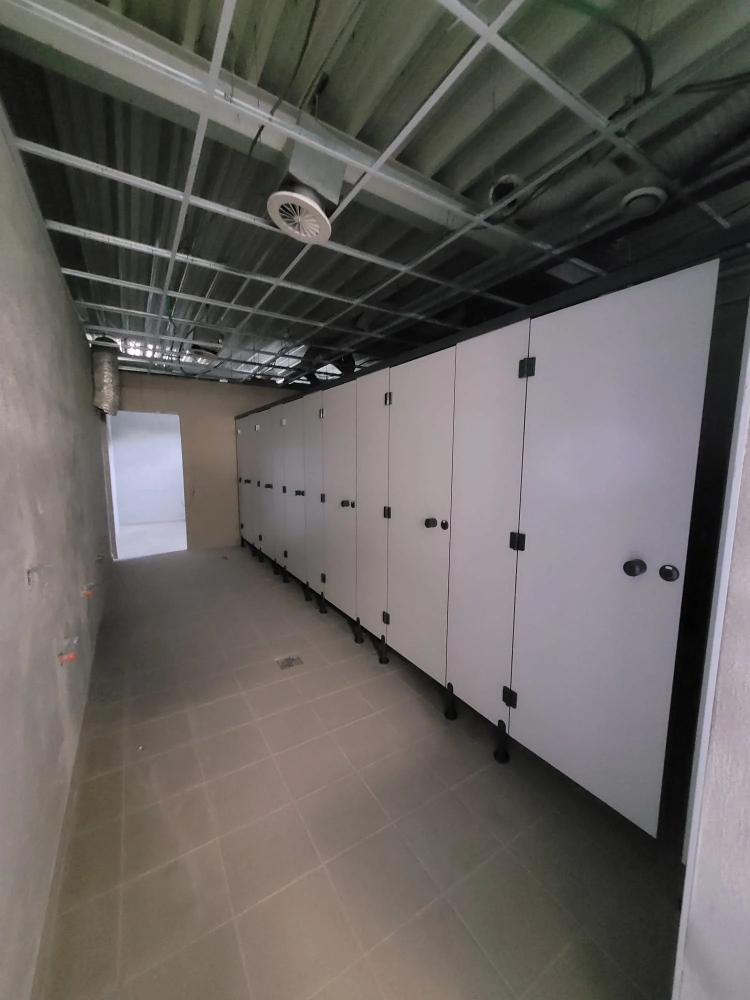 Renovatie kleedkamerruimte