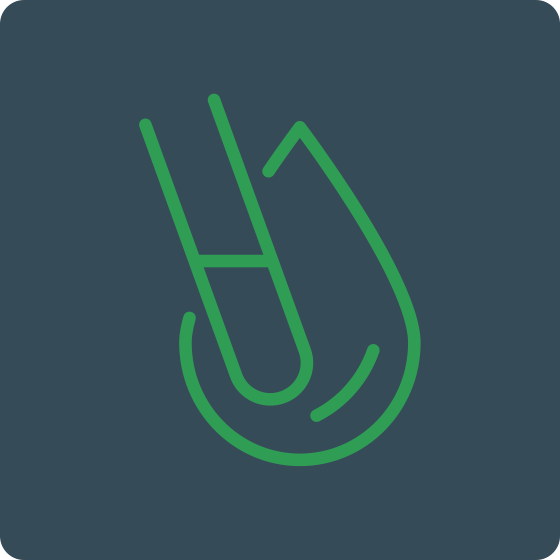 An icon representing a water testing kit on a dark background.
