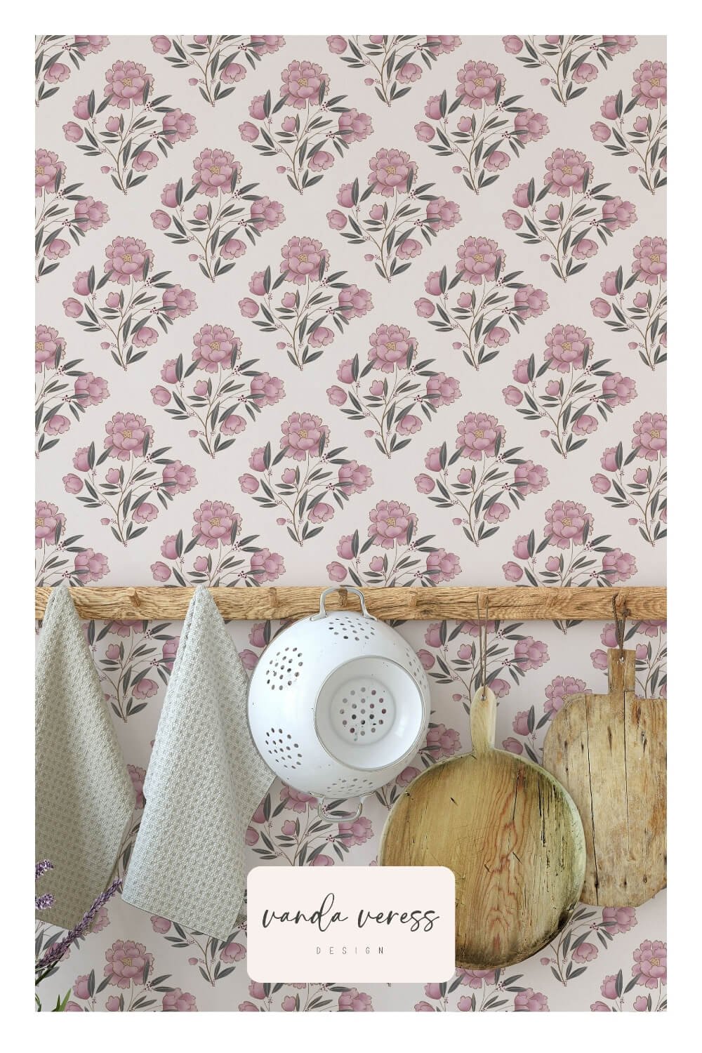 Diamand Chintz Floral Pattern for Wallpaper and Fabric by Vanda Veress.jpg