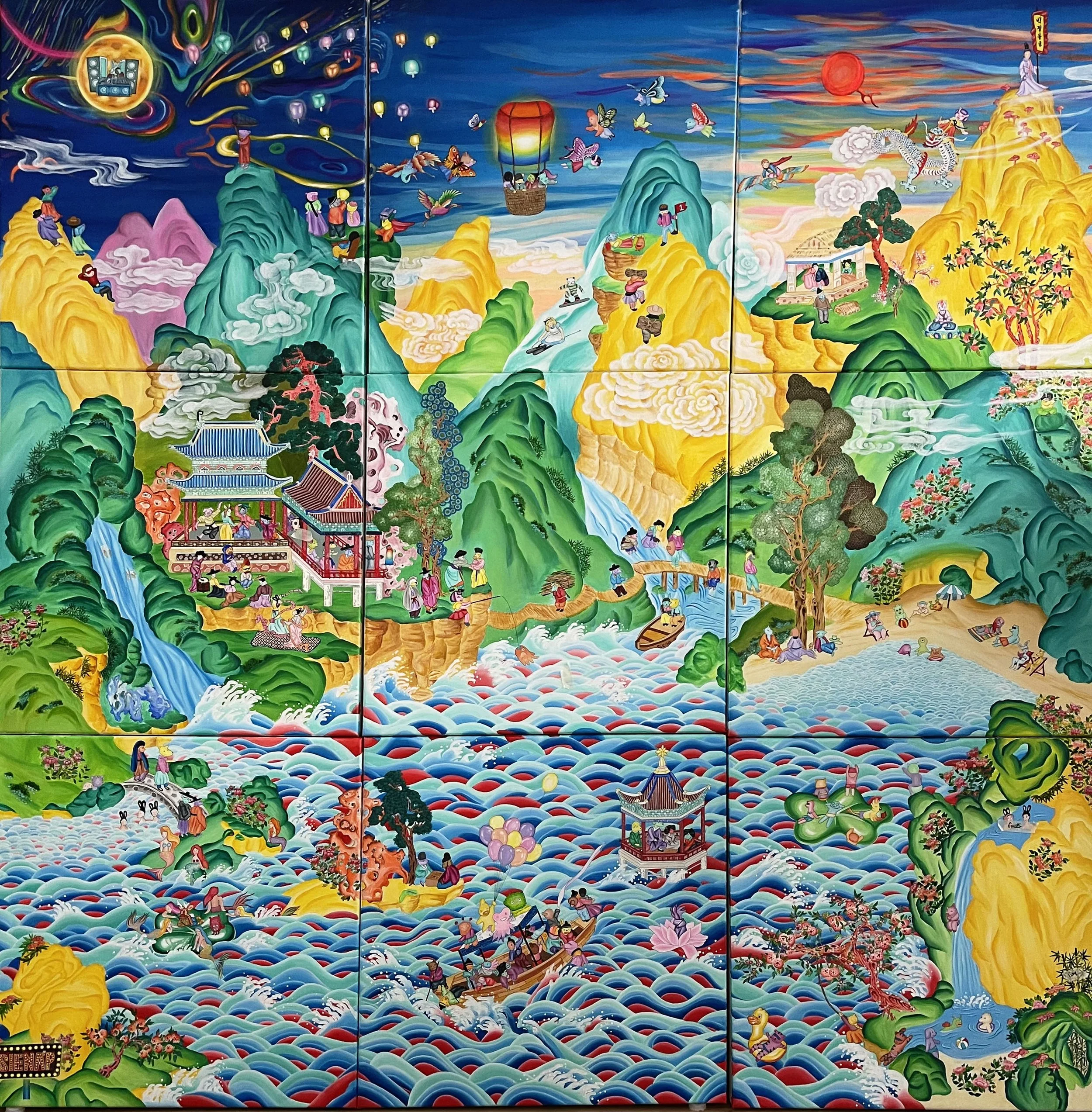 Through the Glass ,  2023 (180x180cm)