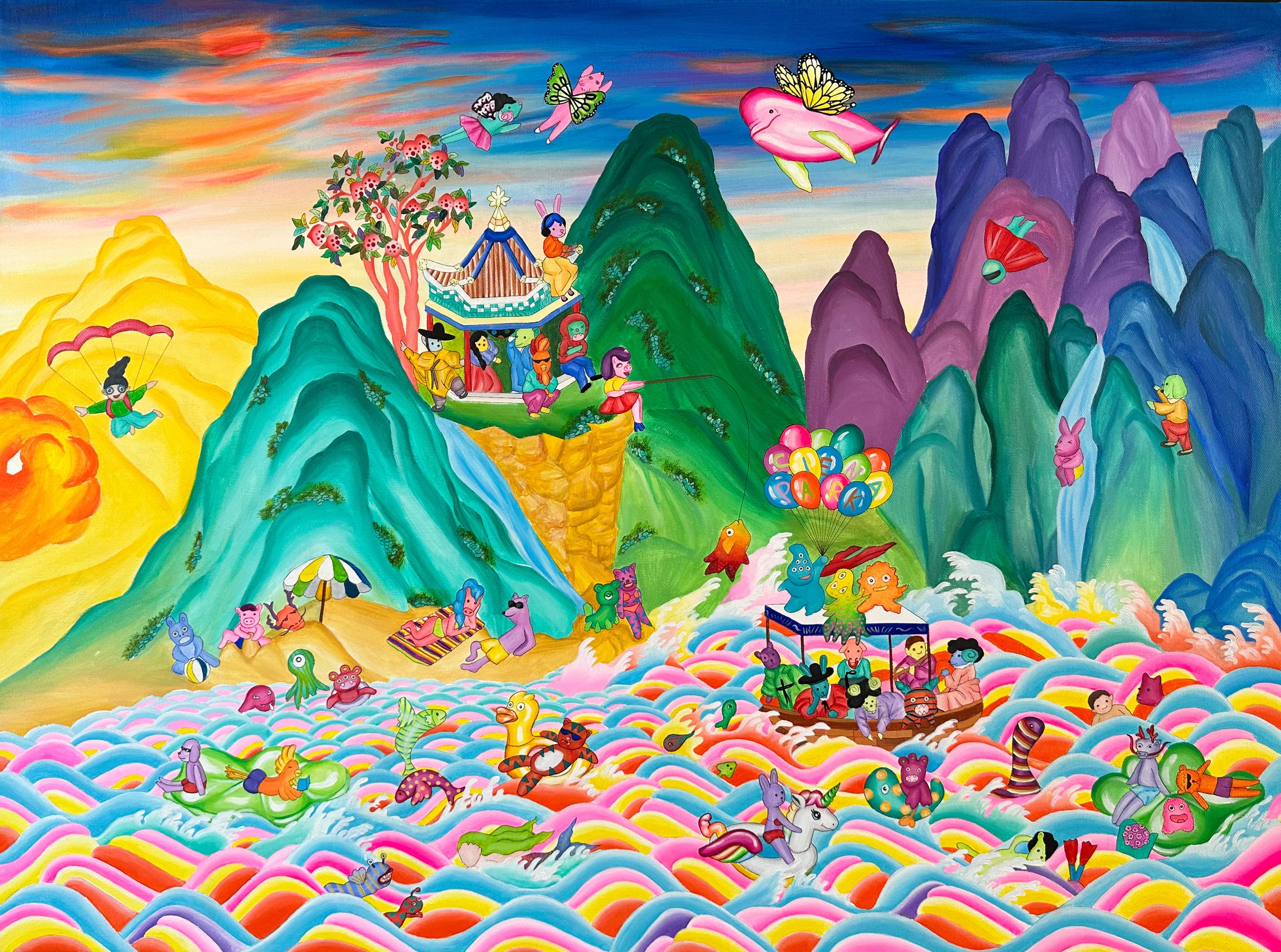 Whimsical Garden ,  2023 (100x75cm)