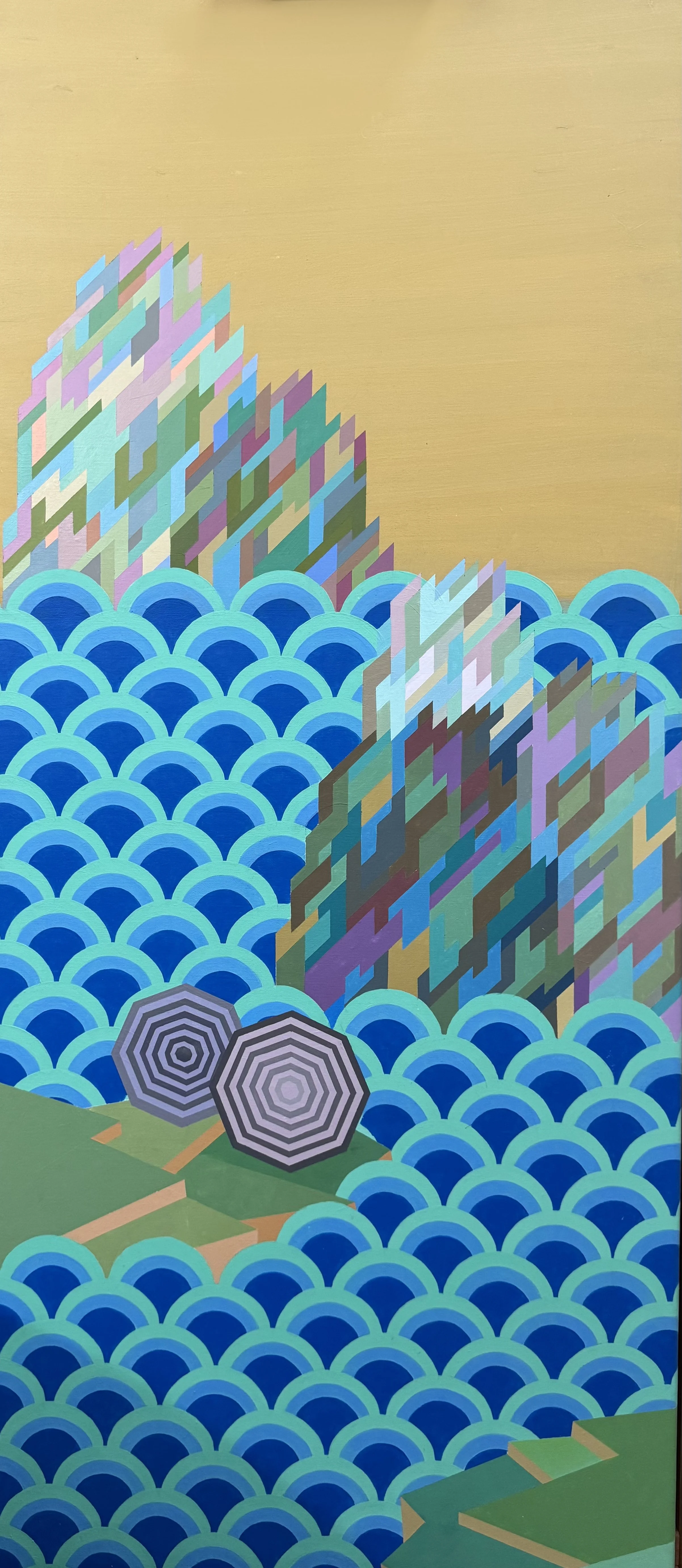 Optical Tide (after Riley) , 2025