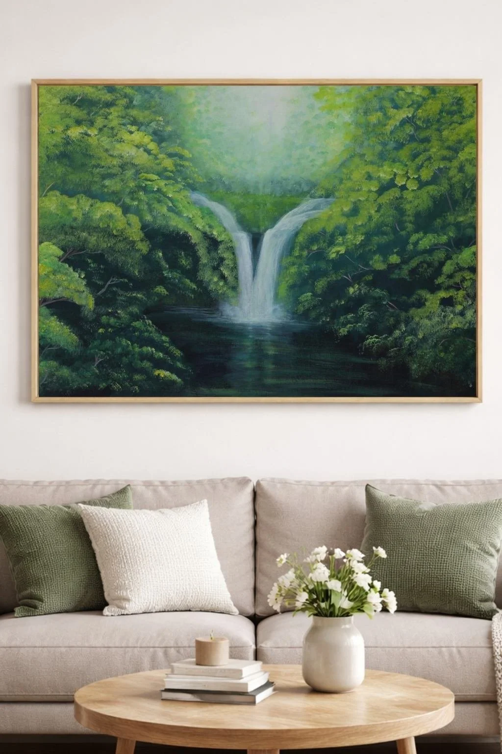 green-forest-waterfall-wall-art-oak-frame.jpg