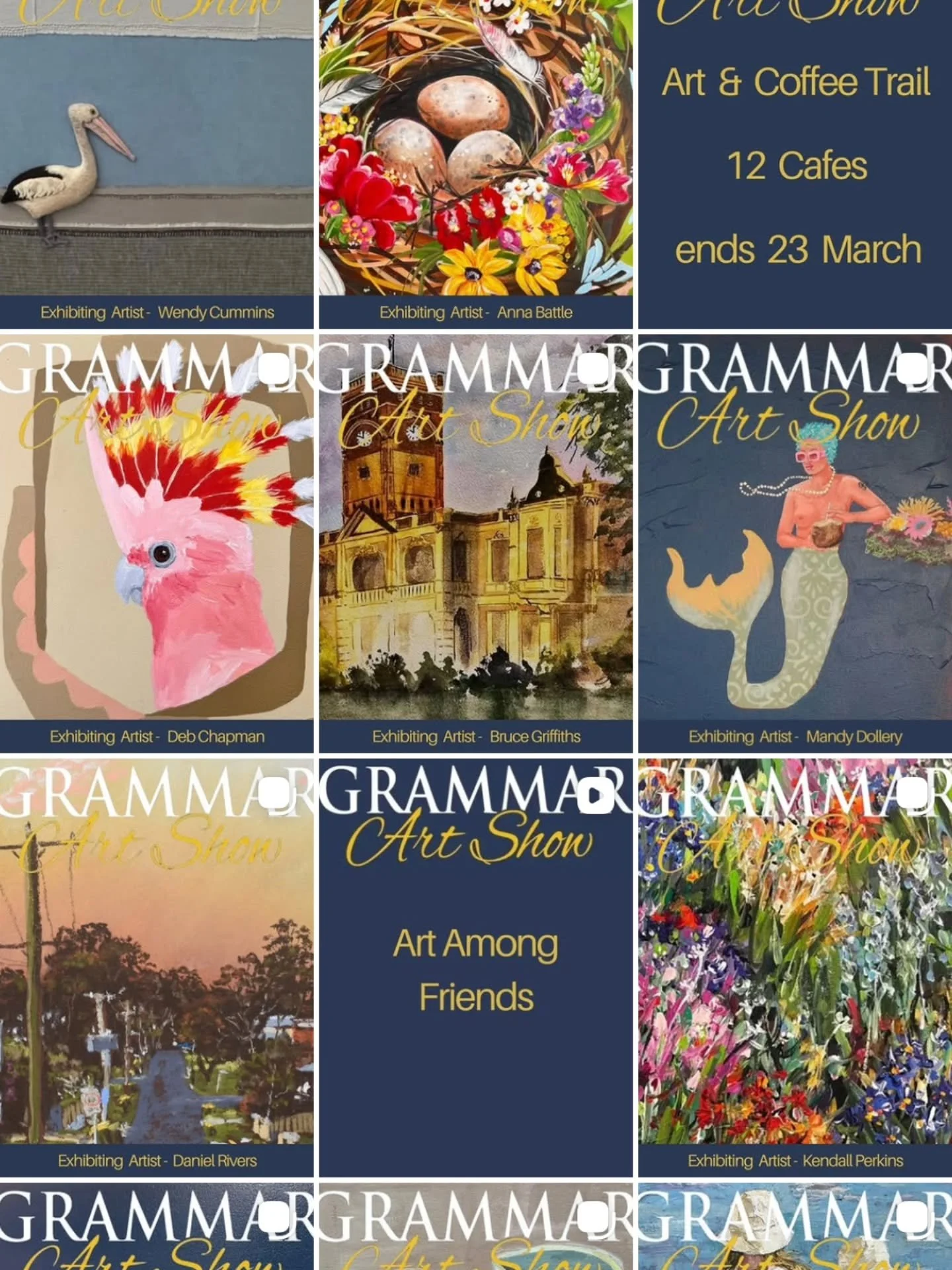 #repost @grammarartshow All 116 artists are now posted on Insta for you to peruse &amp; enjoy ⭐️

Each post also has a photo of the artist &amp; brief bio .. Scroll down &amp; Slide across .. to see the awesome diversity we have for you this year .. 