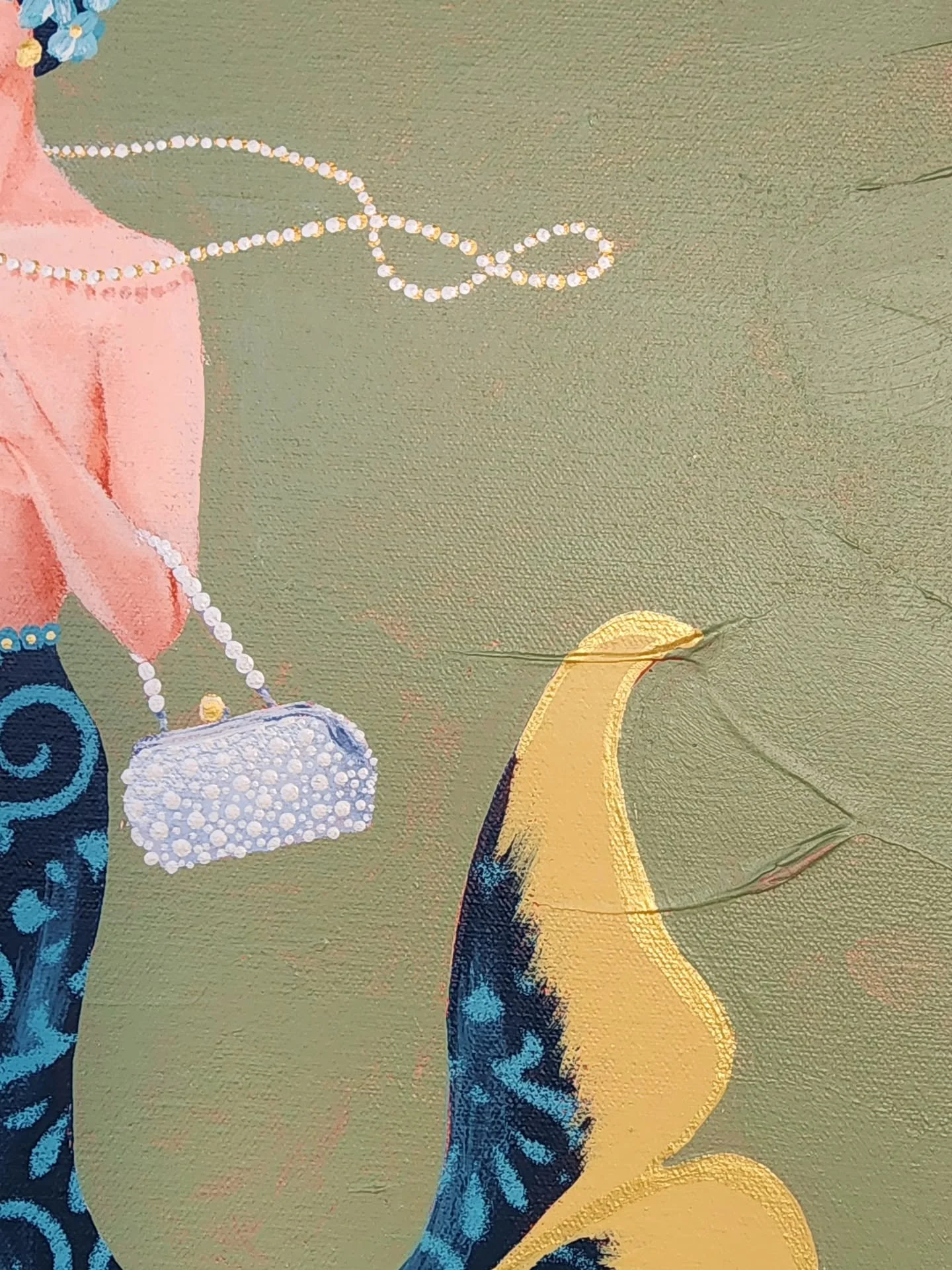 Fingers and toes crossed I get accepted into an exhibition with my mini mermaids 🧜&zwj;♀️ 🤞

This one's a bit classy, loved how her vintage pearl purse turned out, and her sassy expression is priceless (full disclosure soon).

I'm off to Brissy for