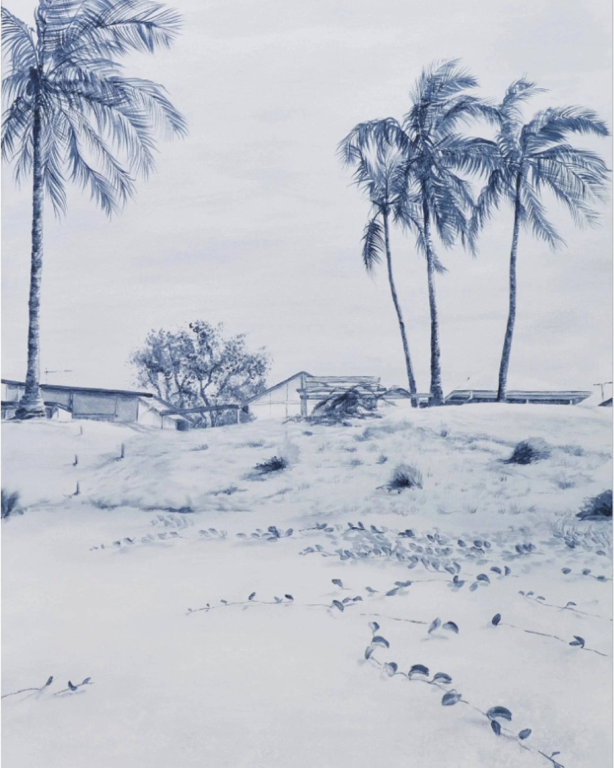 Commissioned painting of Cooee Bay Beach