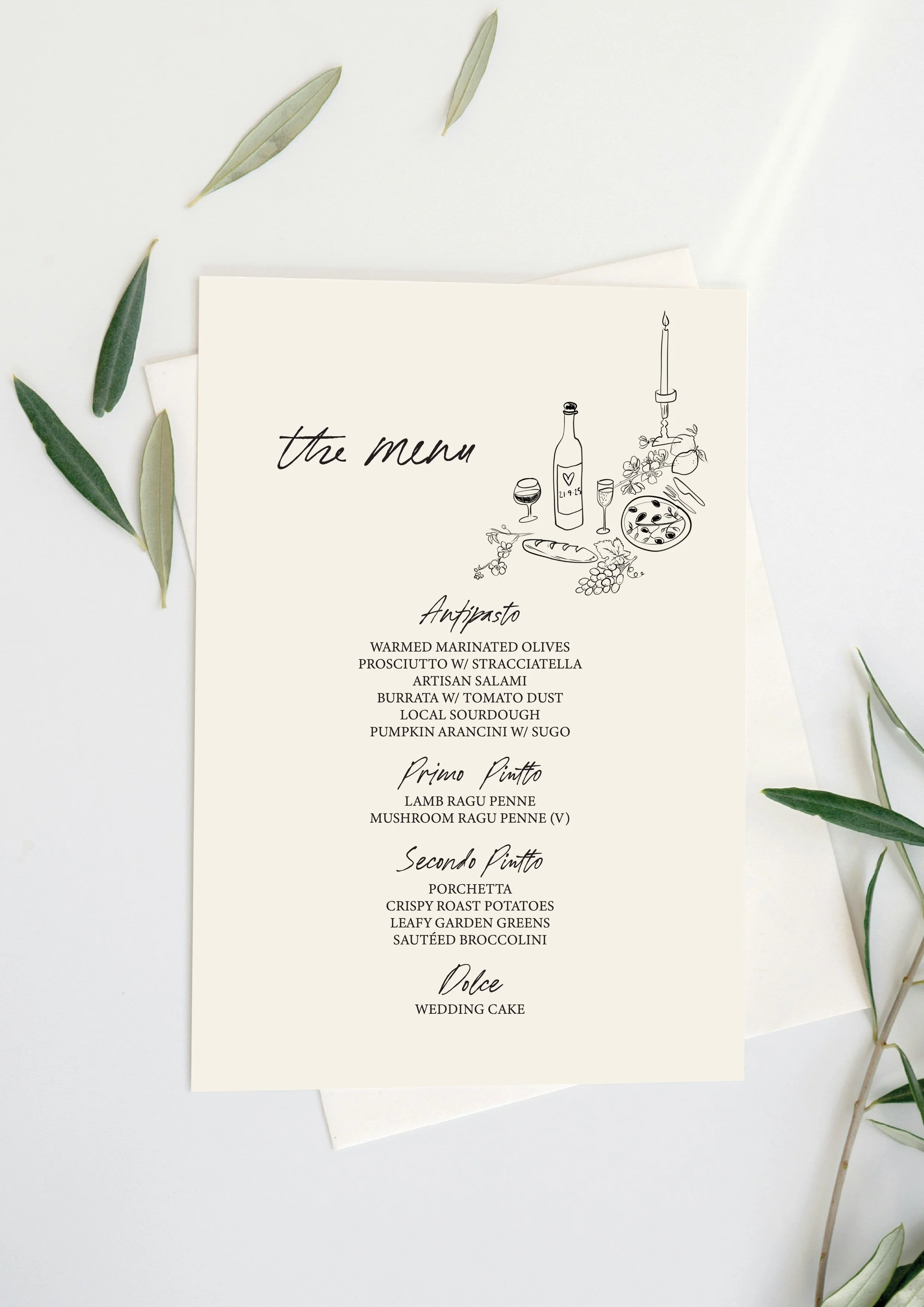 Personalised wedding stationary