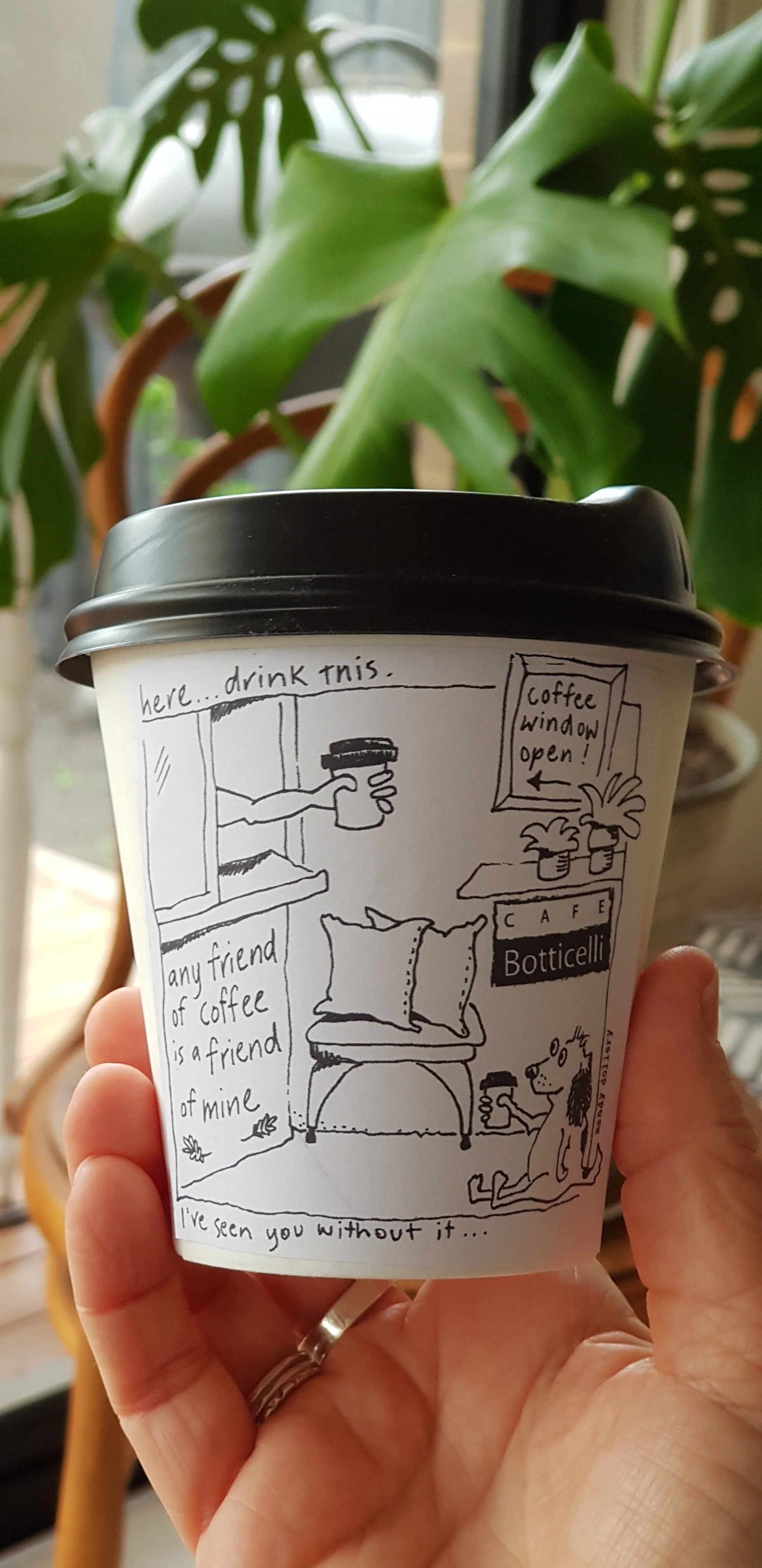 Custom coffee cup illustration