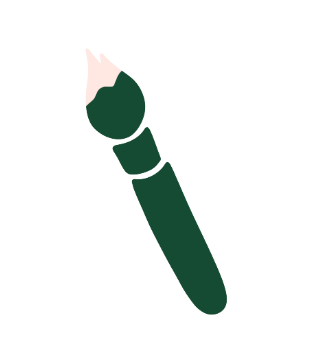 Une illustration d'un outil de jardinage, probablement une pelle ou un bêche.