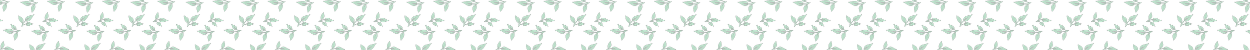 Motif de feuilles vertes répétées sur fond noir.
