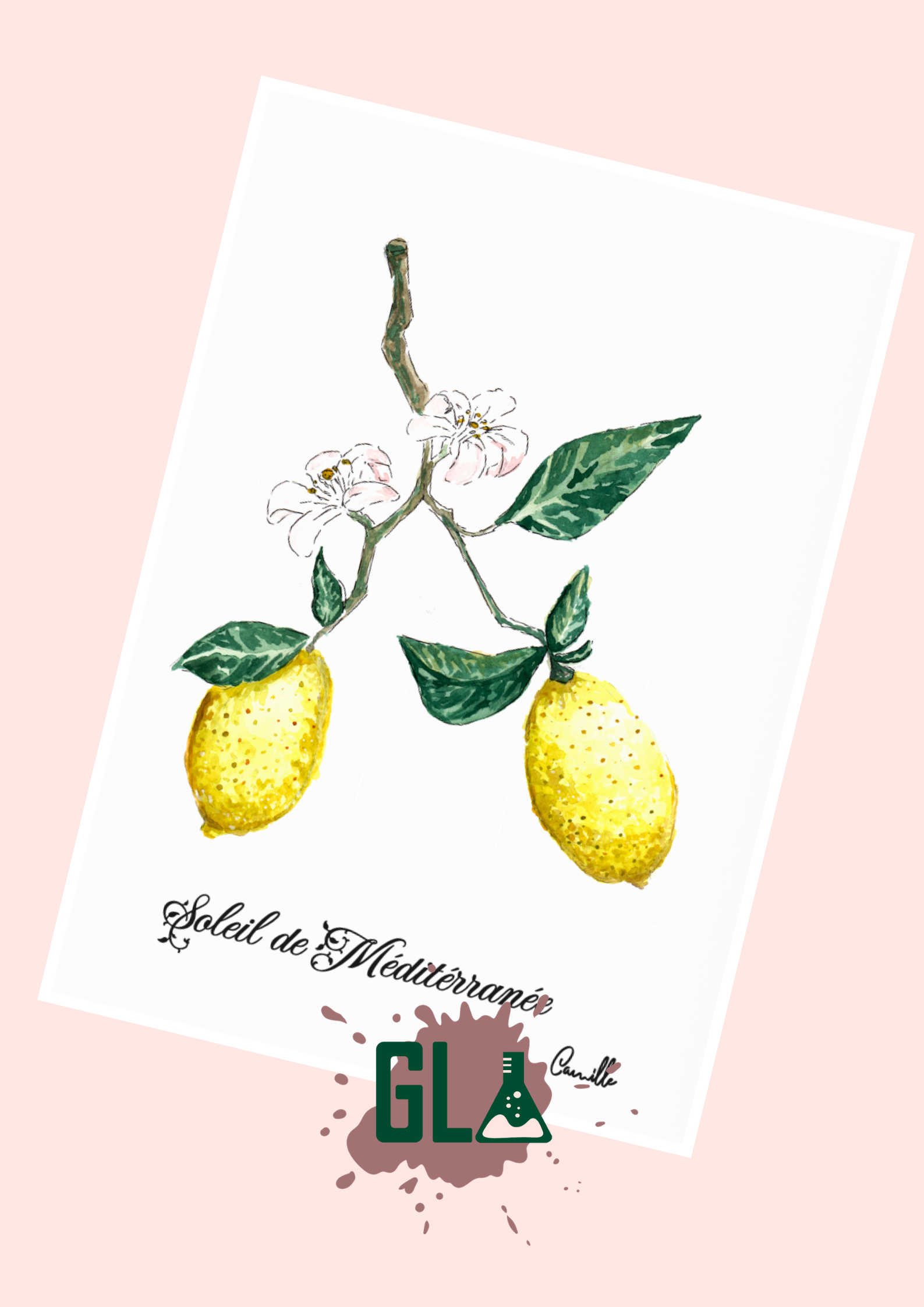 Carte A6 illustrée — Citron