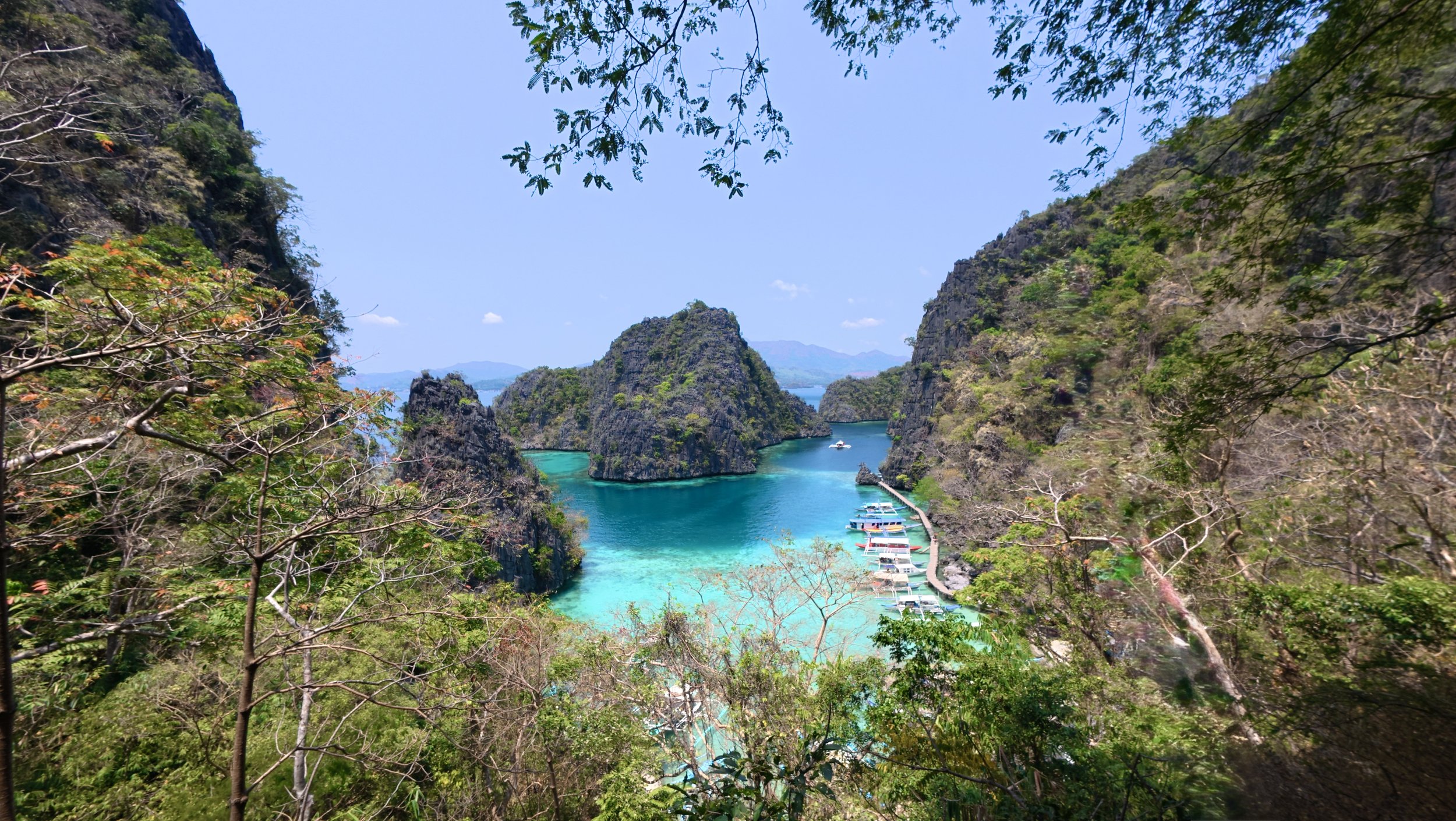 Kayangan Lake seen from the staircase viewpoint, Coron, Palawan
