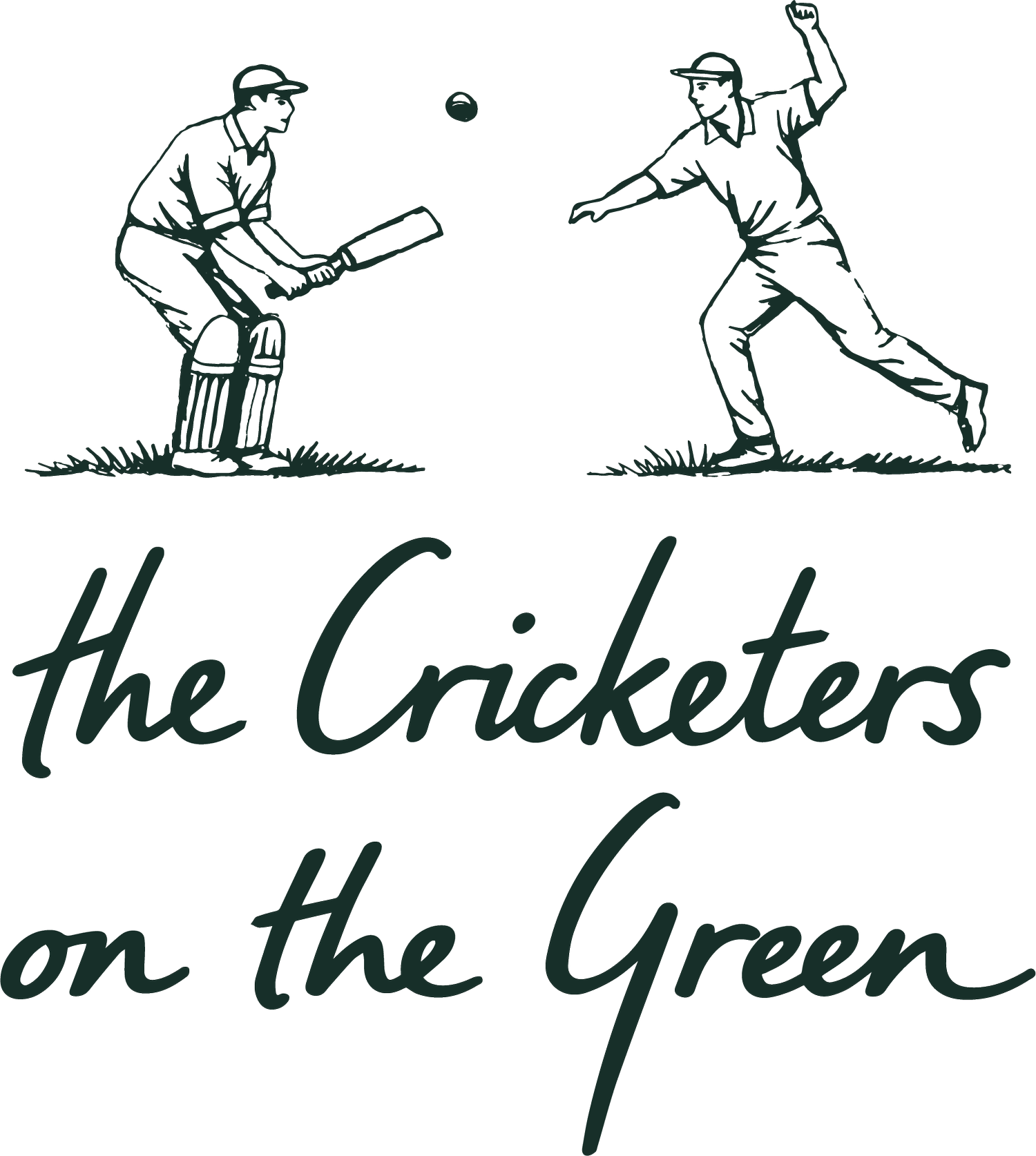 Cricketers on the Green