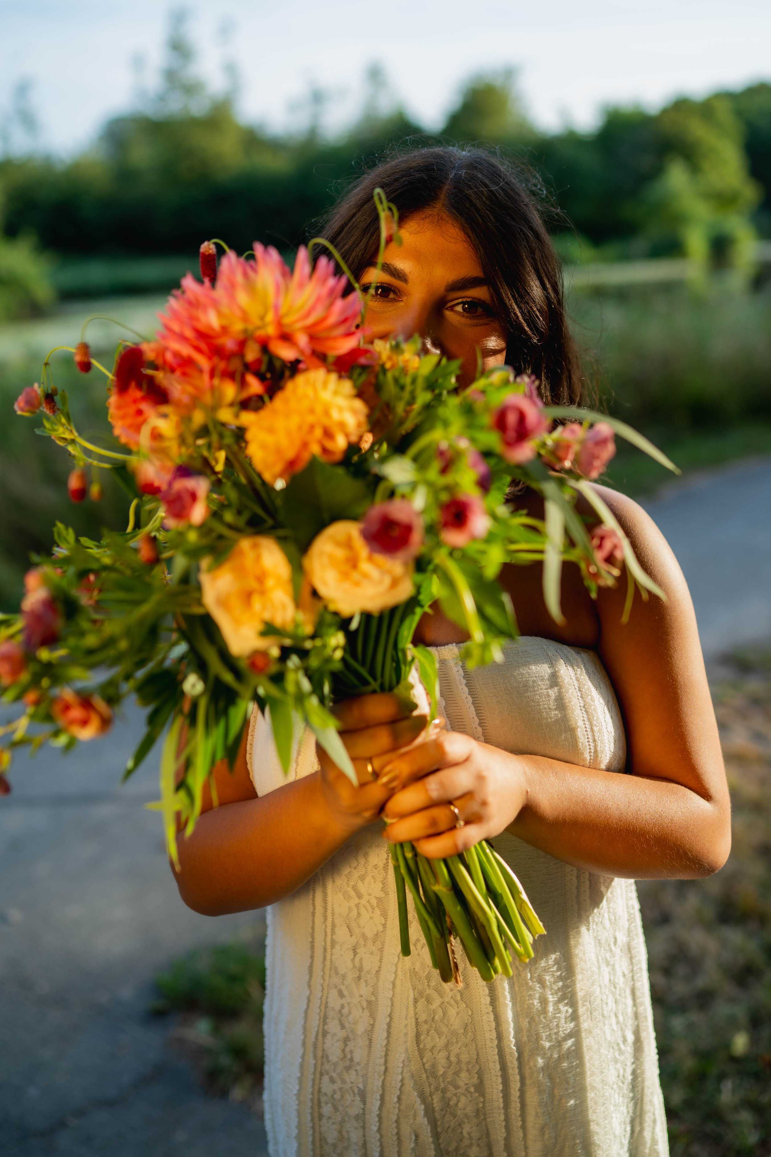 Styled bridal bouquet, editorial floral design, MK Floral Atelier