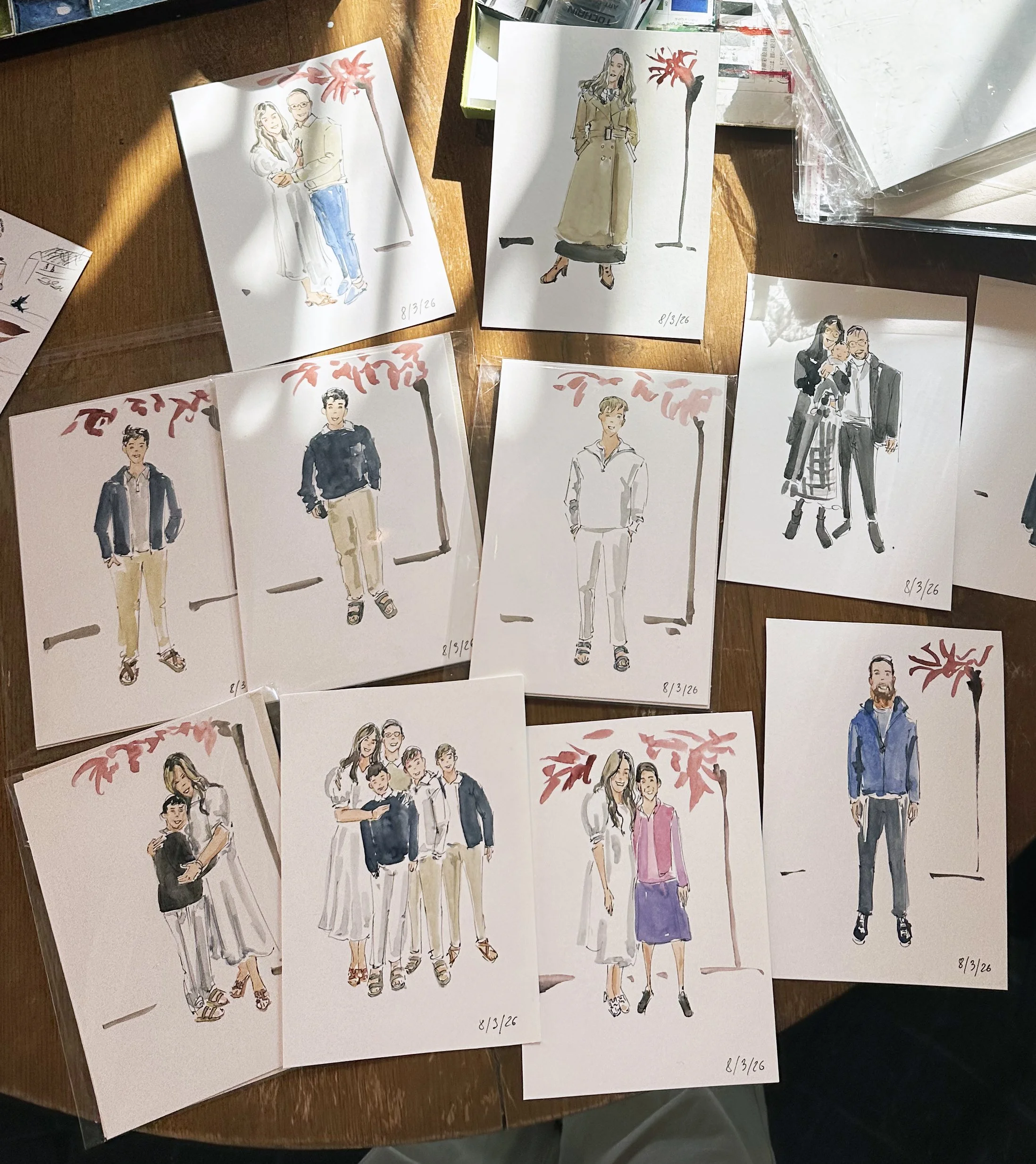 Live Guests' Sketch Portraits