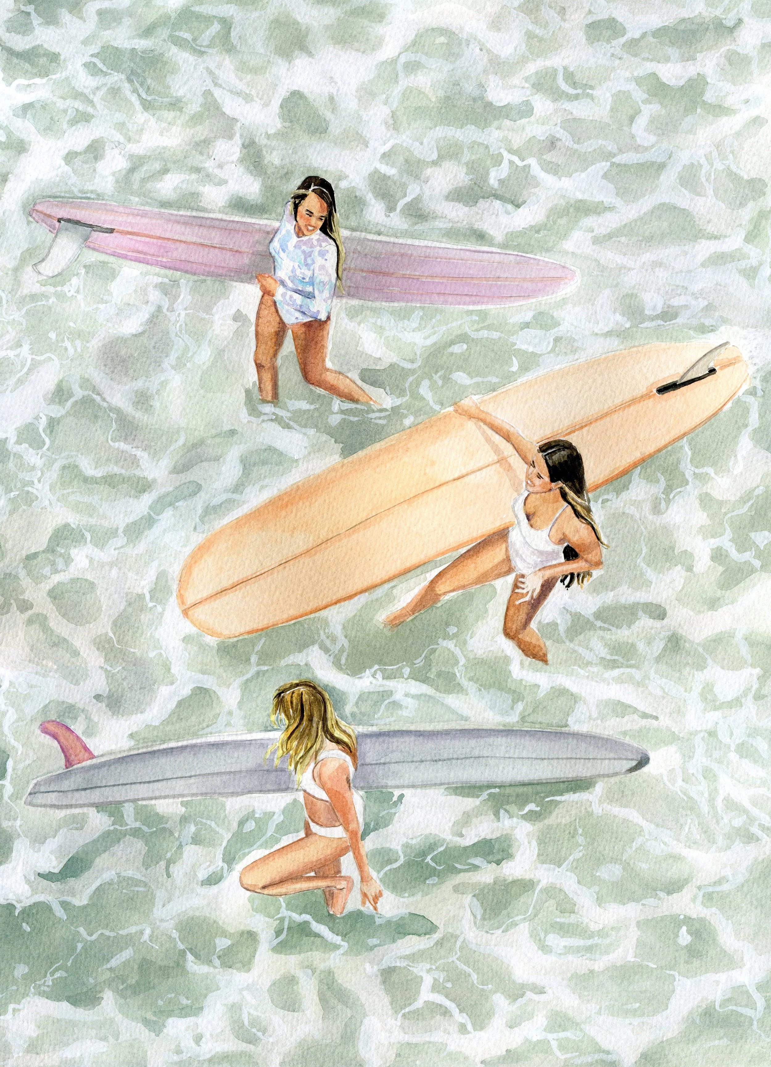 Surfer girls