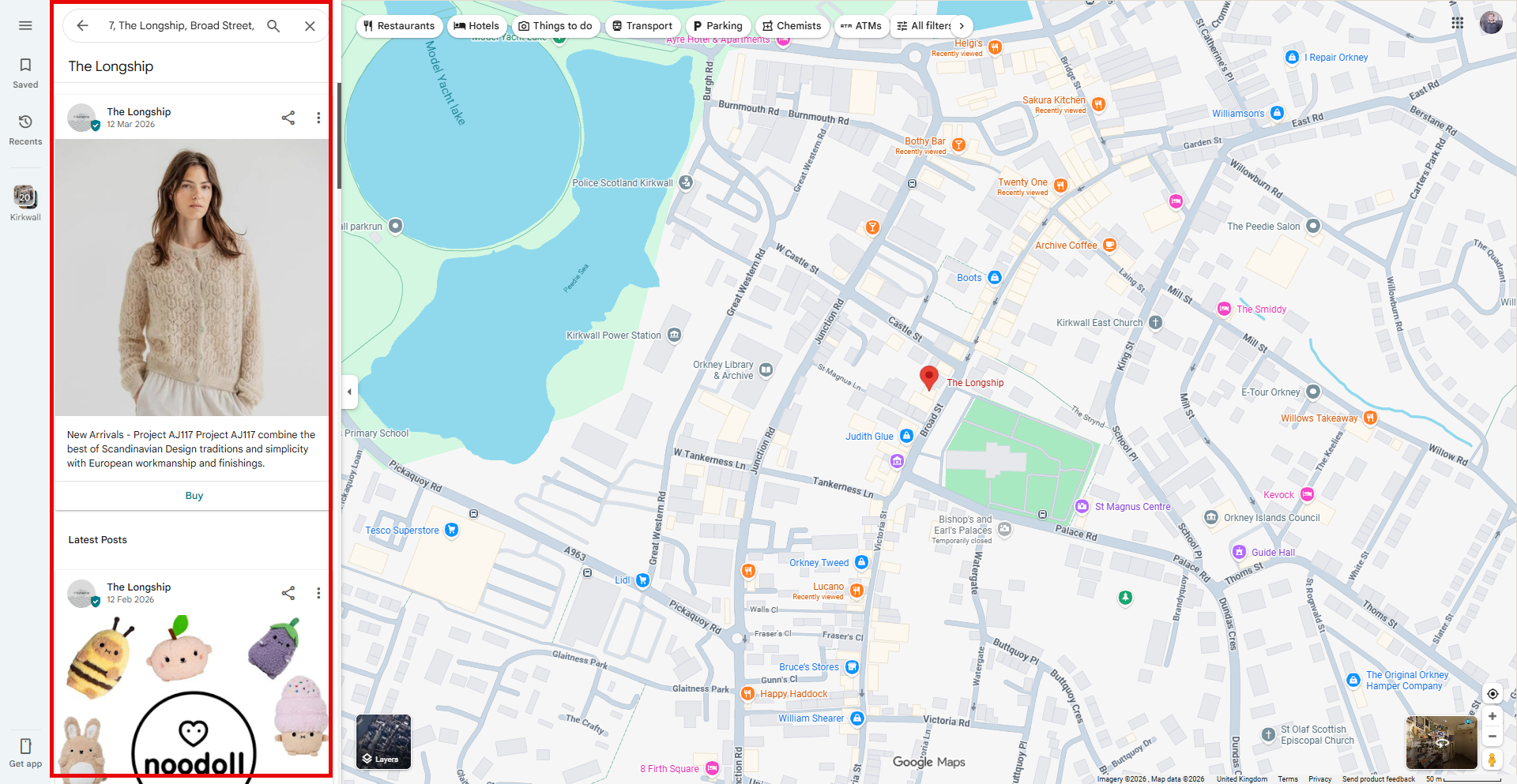 posts in gbp and how they appear