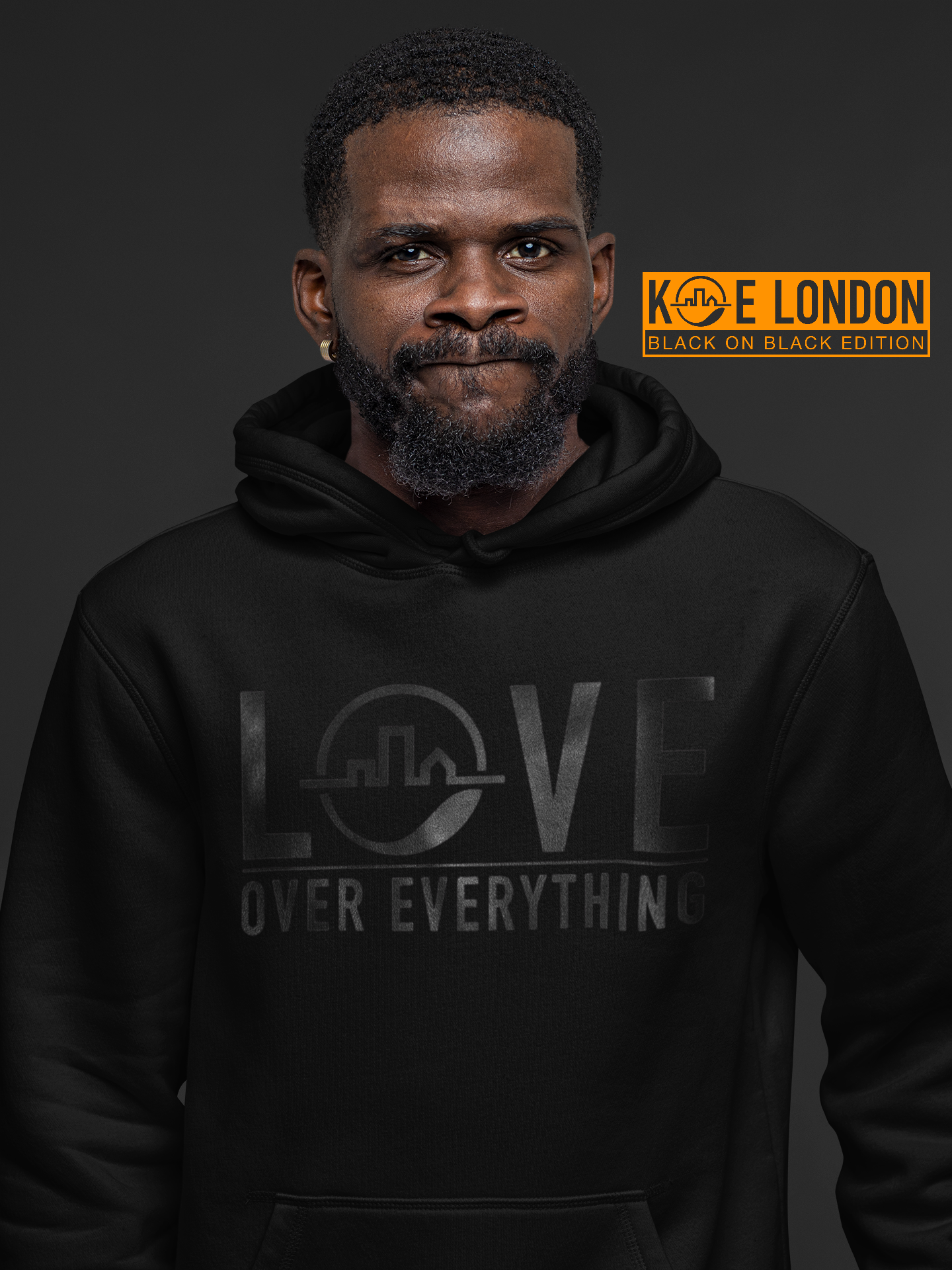 Black On Black - Love Over Everything - Hoodie