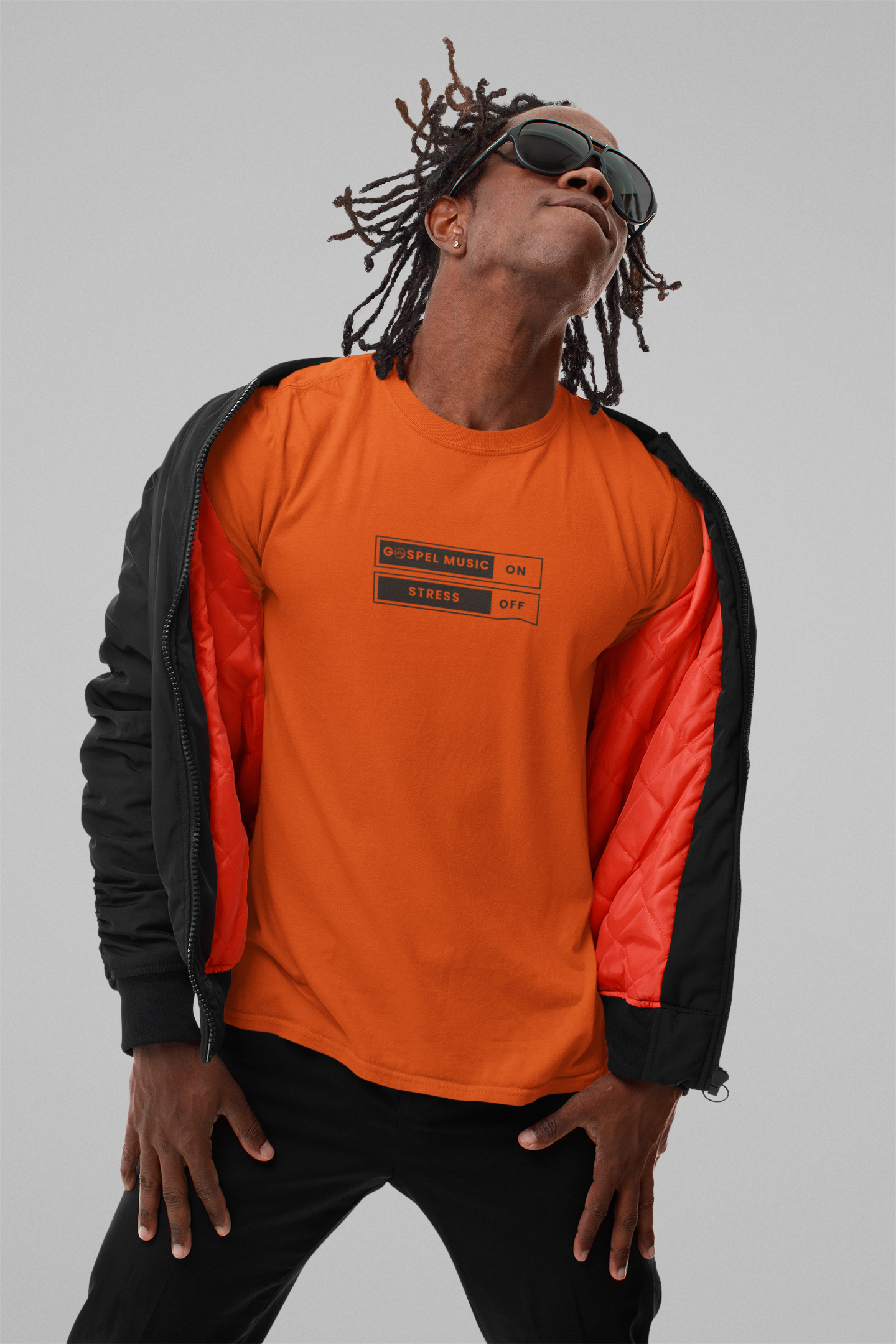 Gospel Music On - Stress Off Tee