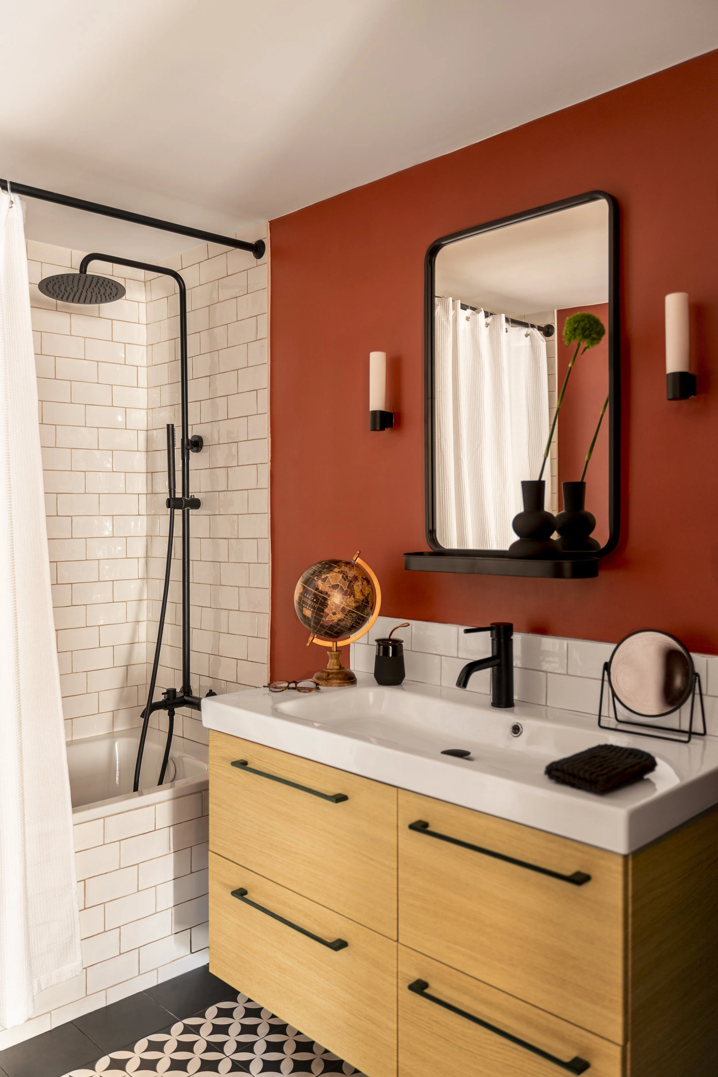 Salle de bain d'appartement parisien