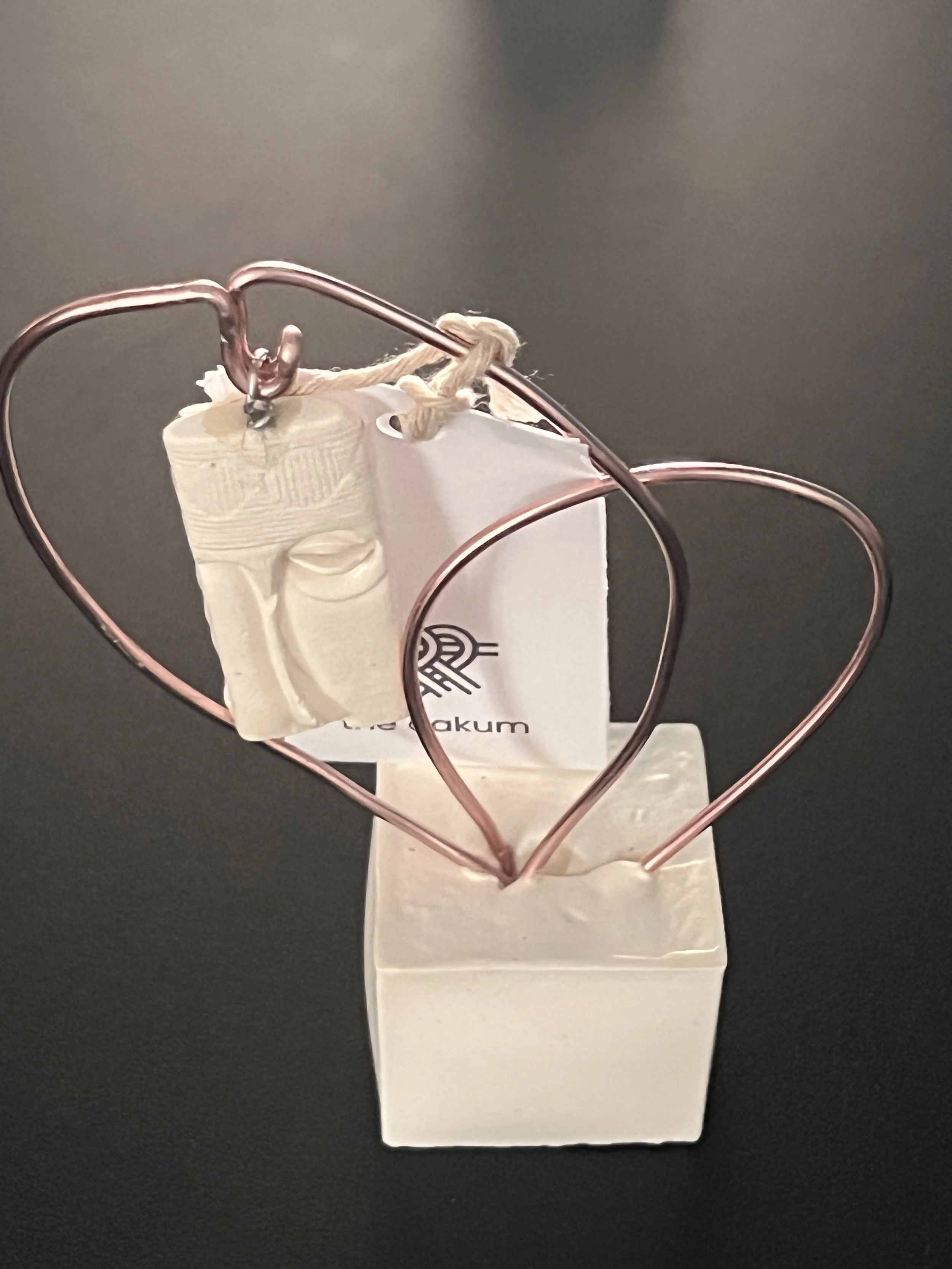Sculptural Face Pendant & Memory Holder - F2-S
