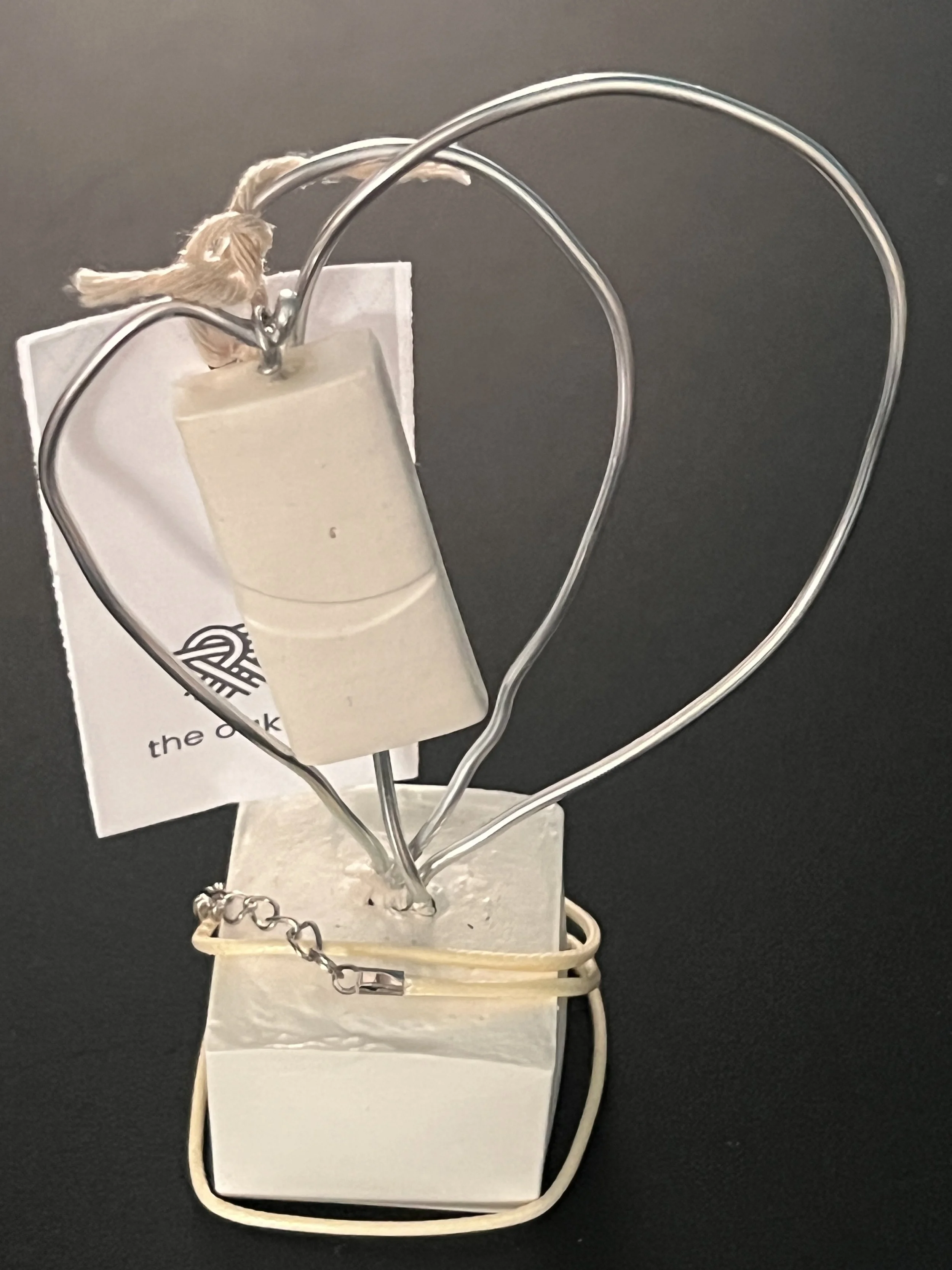 Sculptural Face Pendant & Memory Holder - F6-S