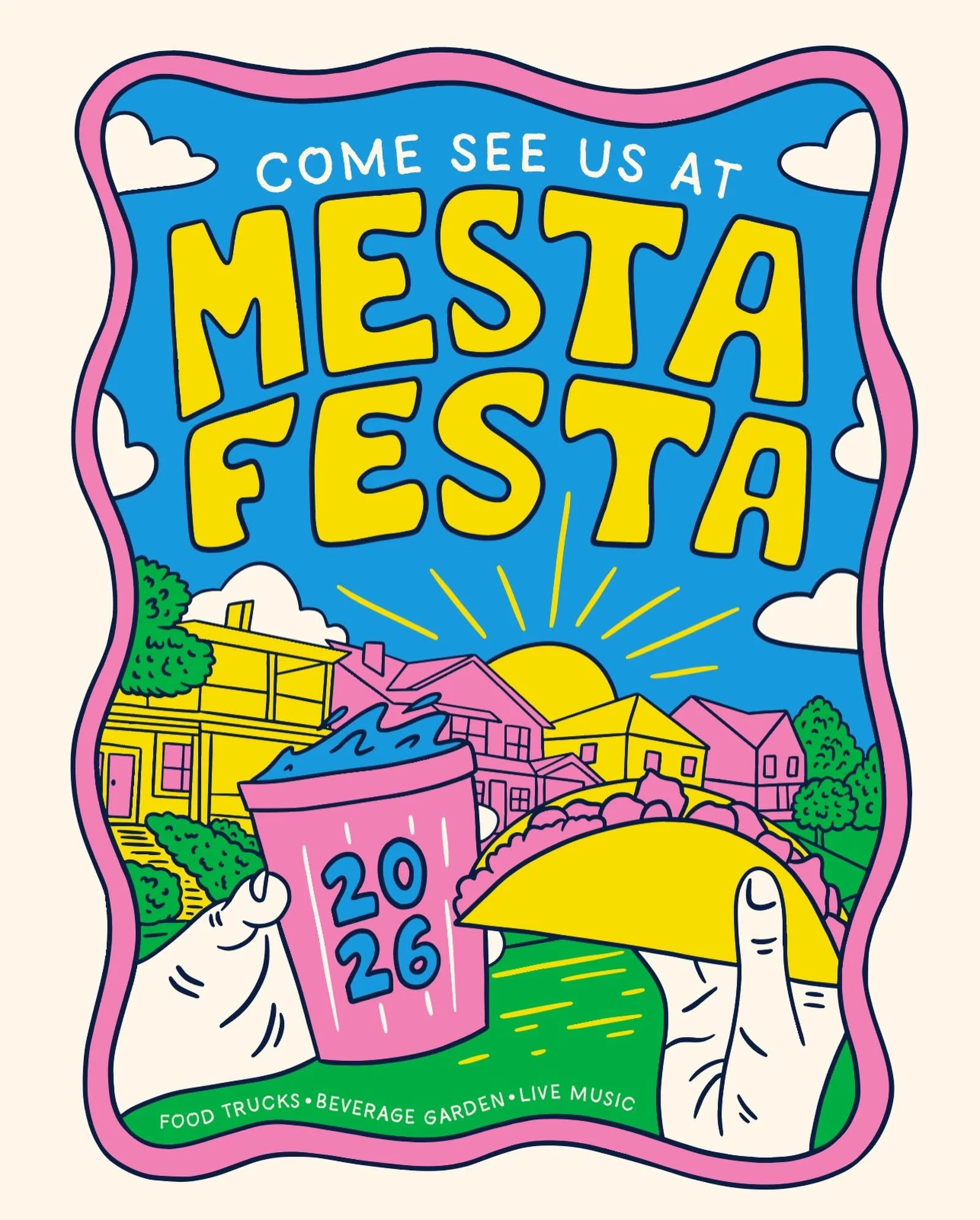 Hey friends! I&rsquo;ll be hanging out at Mesta Festa tomorrow and you should too! Live music, food, drinks, and lots of other fun stuff going on. I&rsquo;ll be playing from 2&ndash;3, so come on by!
