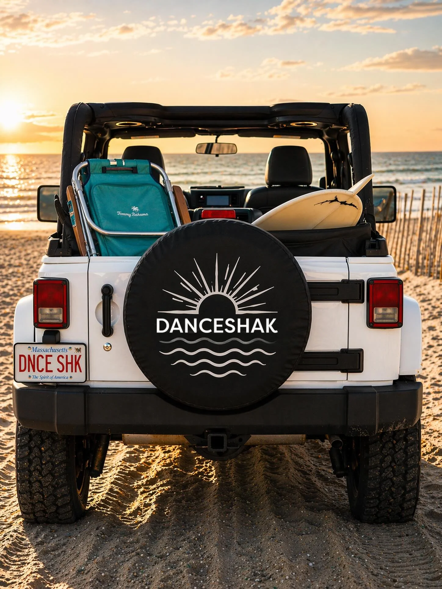 Loading up the Jeep -
Music ready.
Sunrise classes, salty air, new friendships, sweaty hugs, barefoot mornings, and beachside joy are getting closer by the day. ☀️🌊
DANCESHAK is almost ready to roll onto the beach.
 
#DANCESHAKOFFICIAL#CapeCodSummer